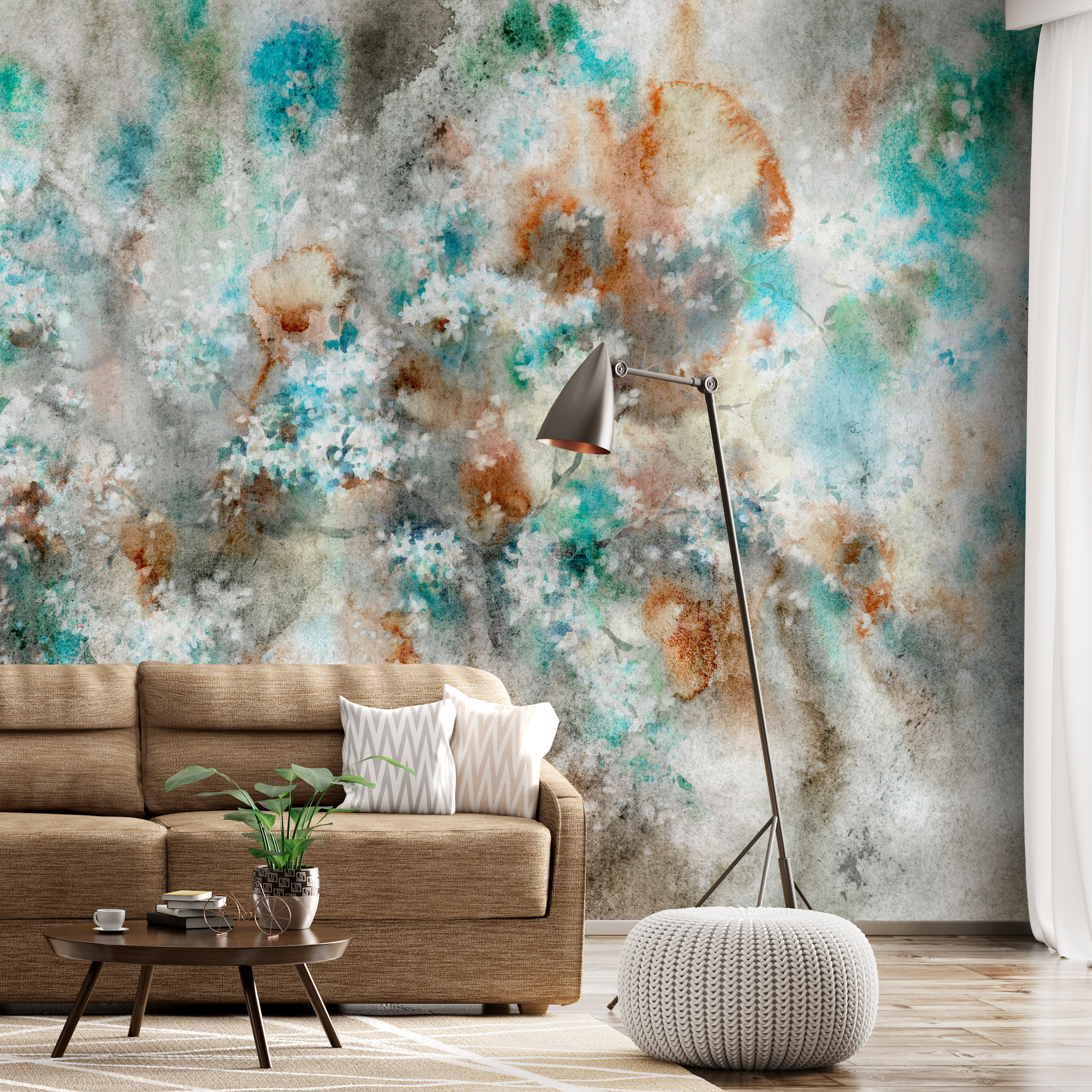 Self-adhesive Wallpaper - Watercolor Nebula - 294x210