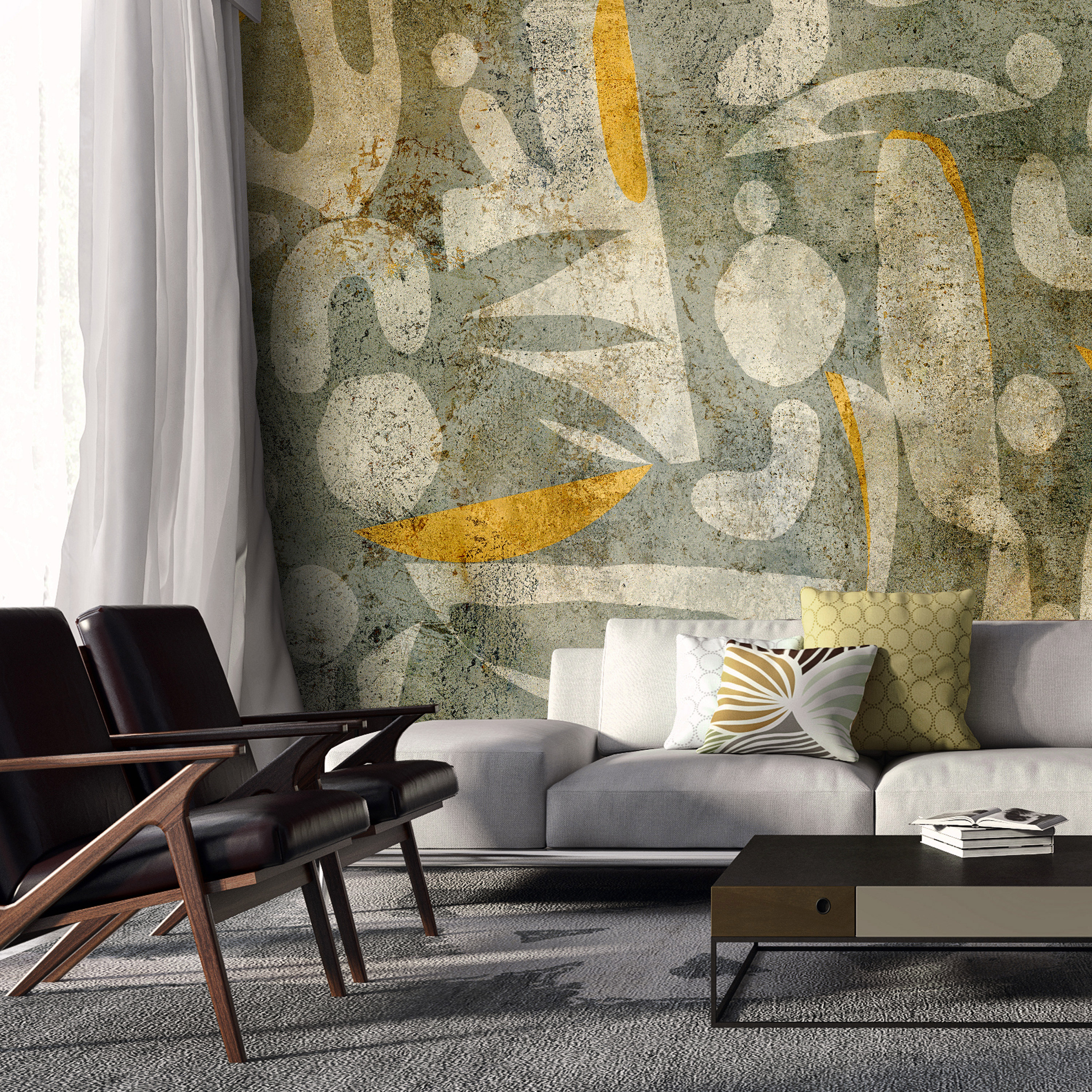 Self-adhesive Wallpaper - Avant-garde Layout - 245x175