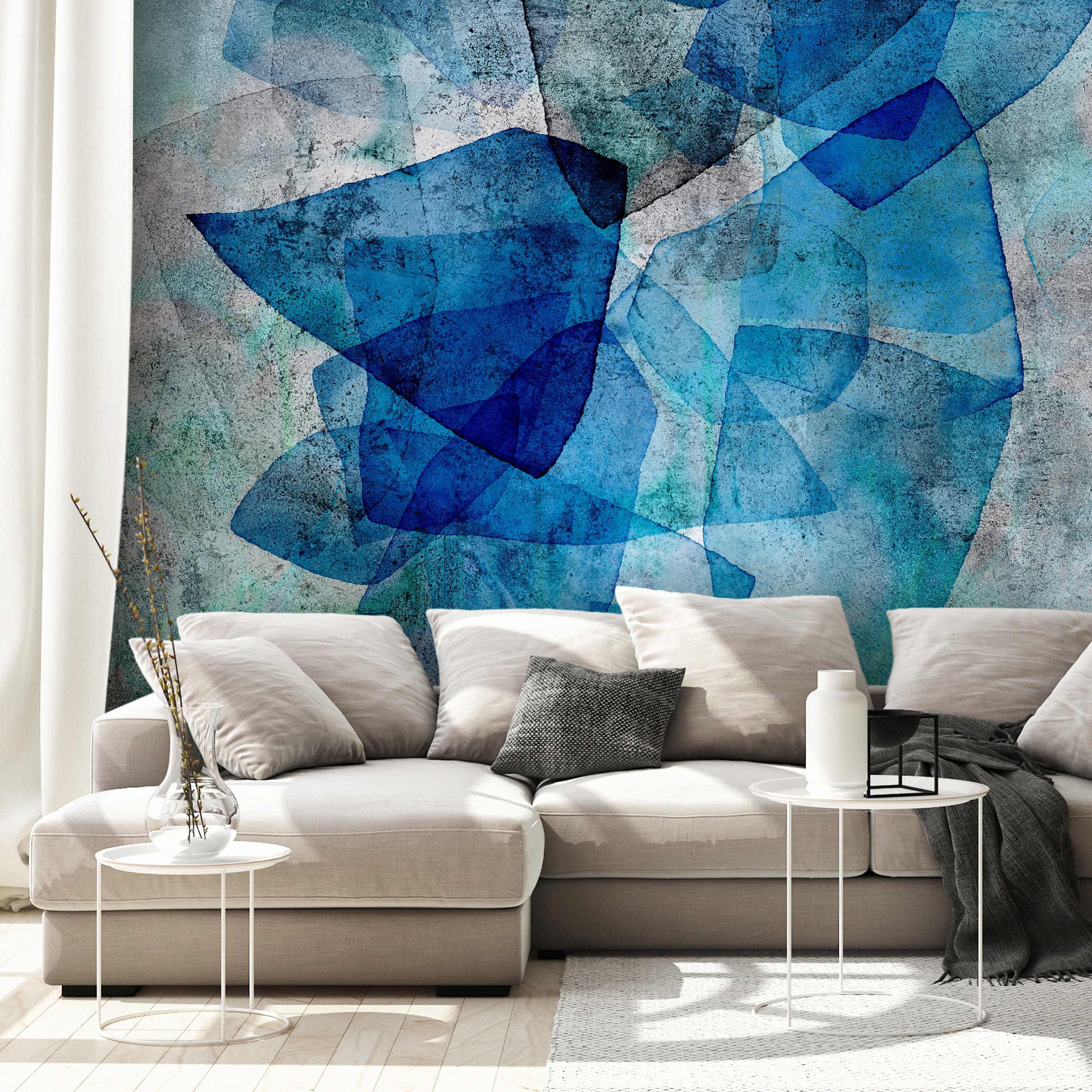 Self-adhesive Wallpaper - Sapphire Mosaic - 147x105