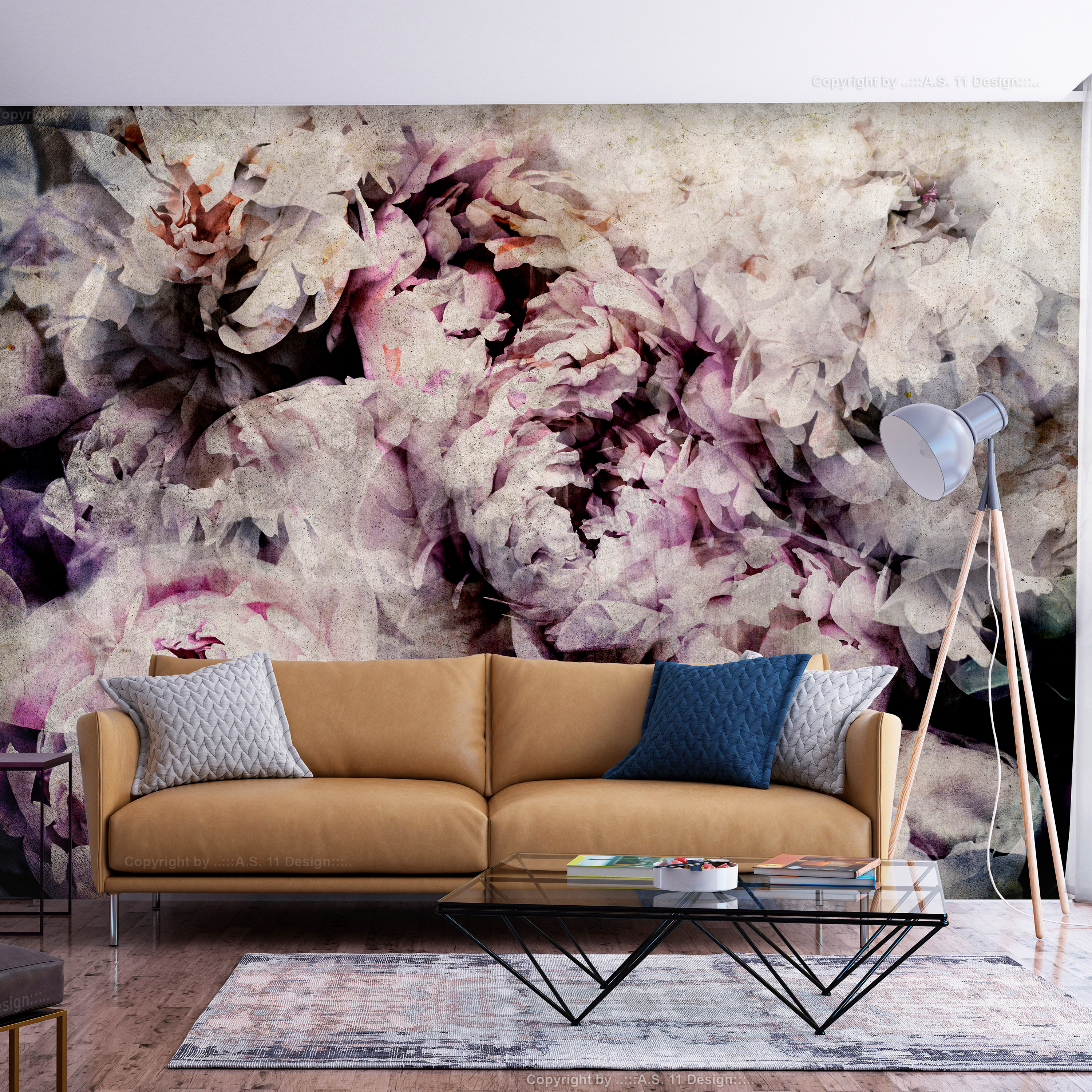 Wallpaper - Home Flowerbed - 100x70