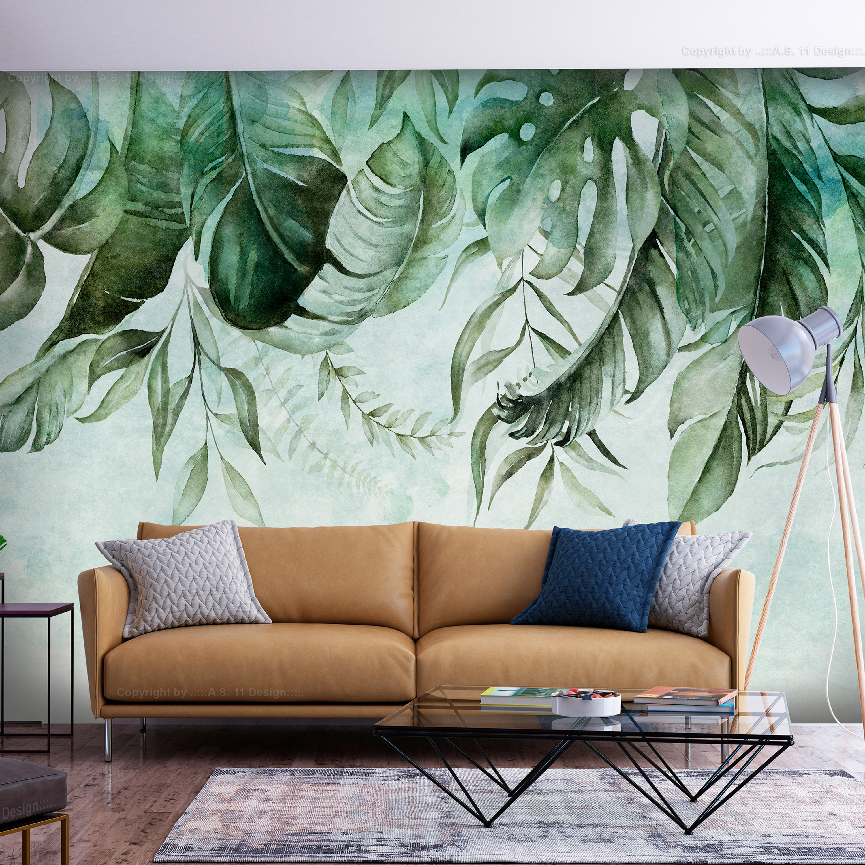 Self-adhesive Wallpaper - Green Story - 98x70