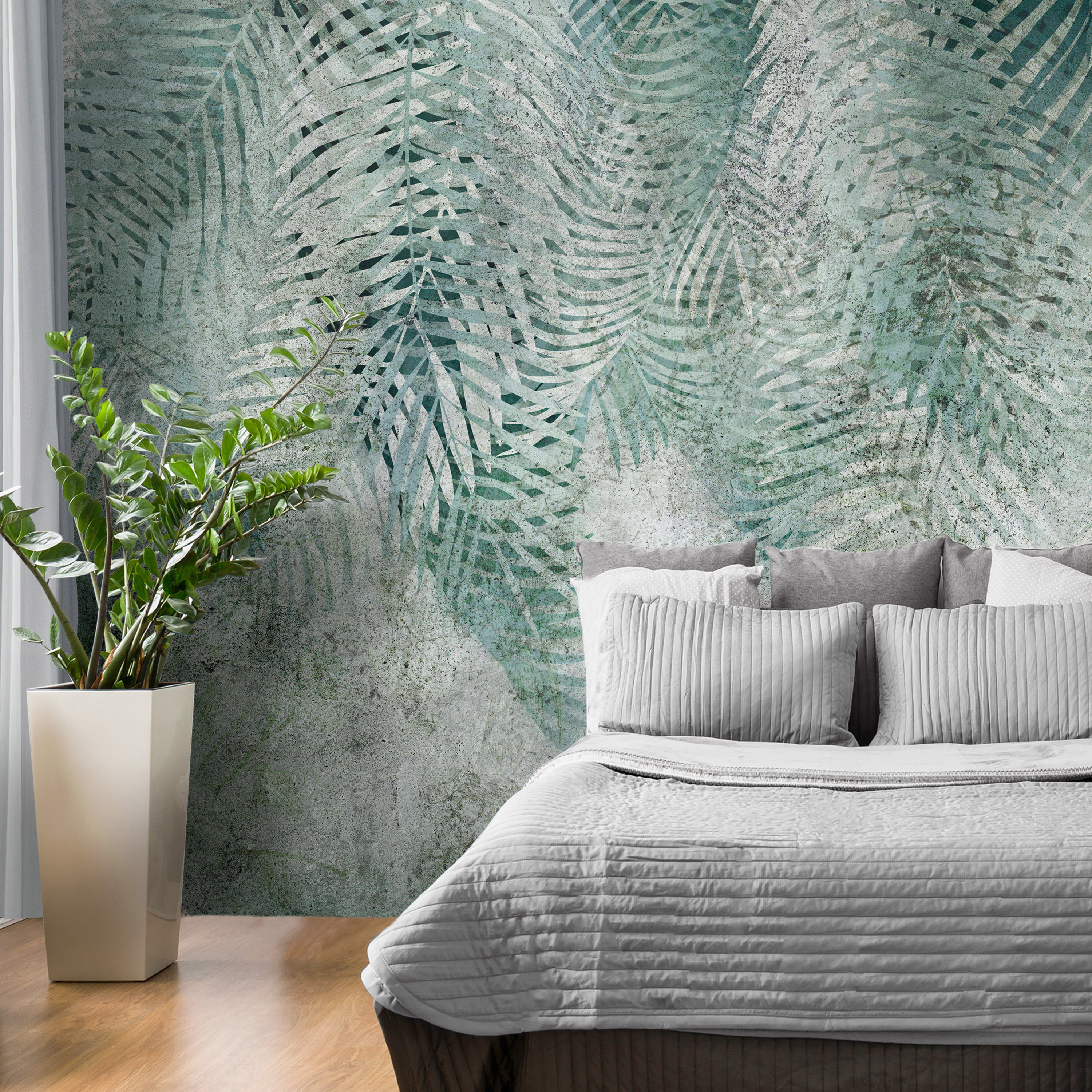Self-adhesive Wallpaper - Prehistoric Palm Trees - 294x210