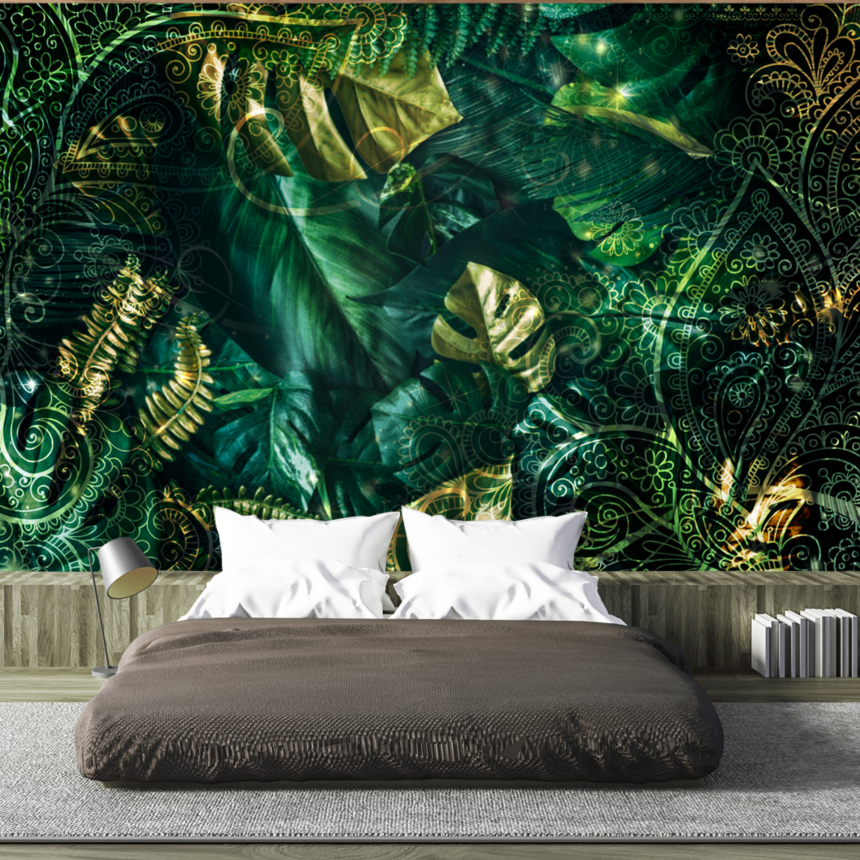 Self-adhesive Wallpaper - Emerald Jungle - 392x280