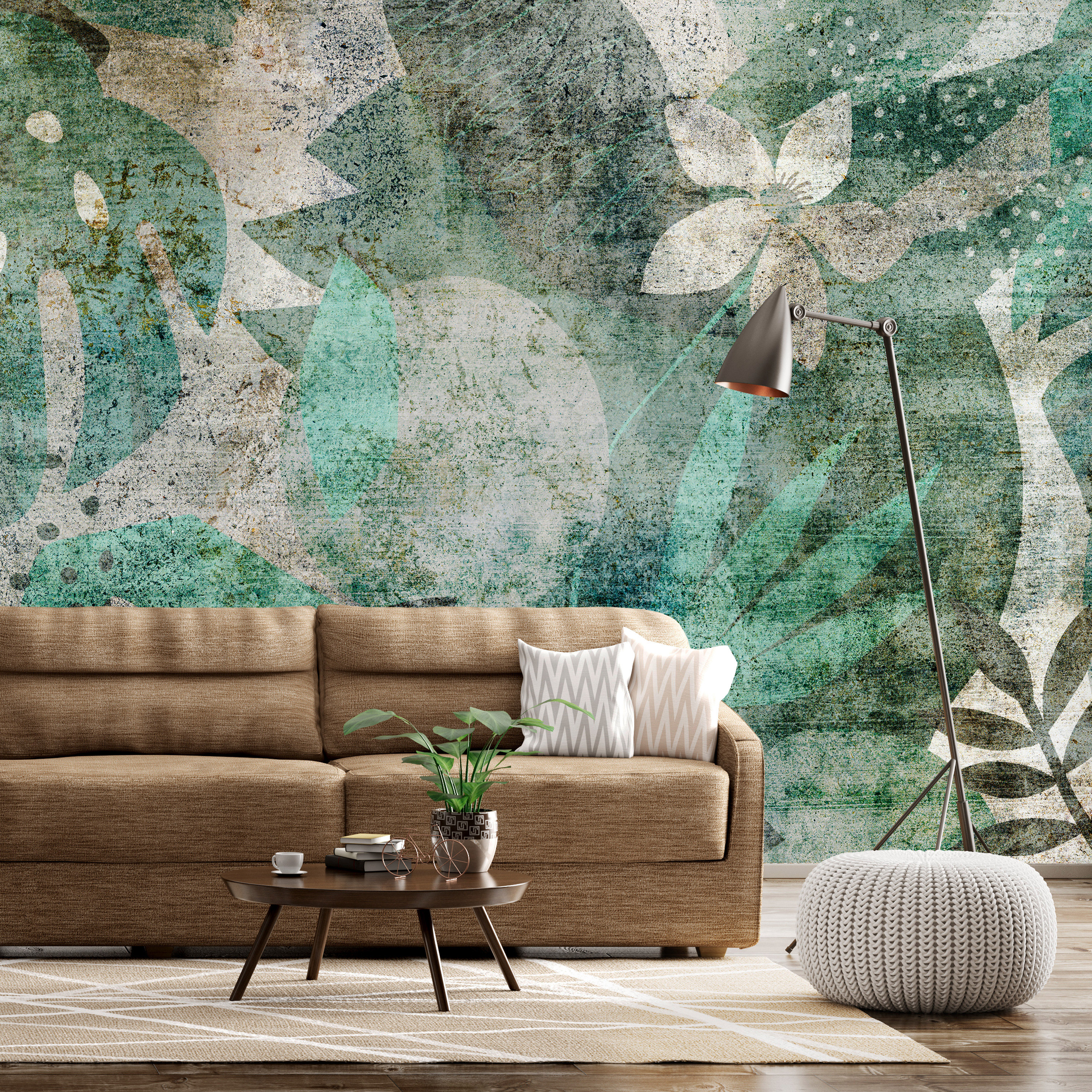 Self-adhesive Wallpaper - Floristic Mural - 147x105