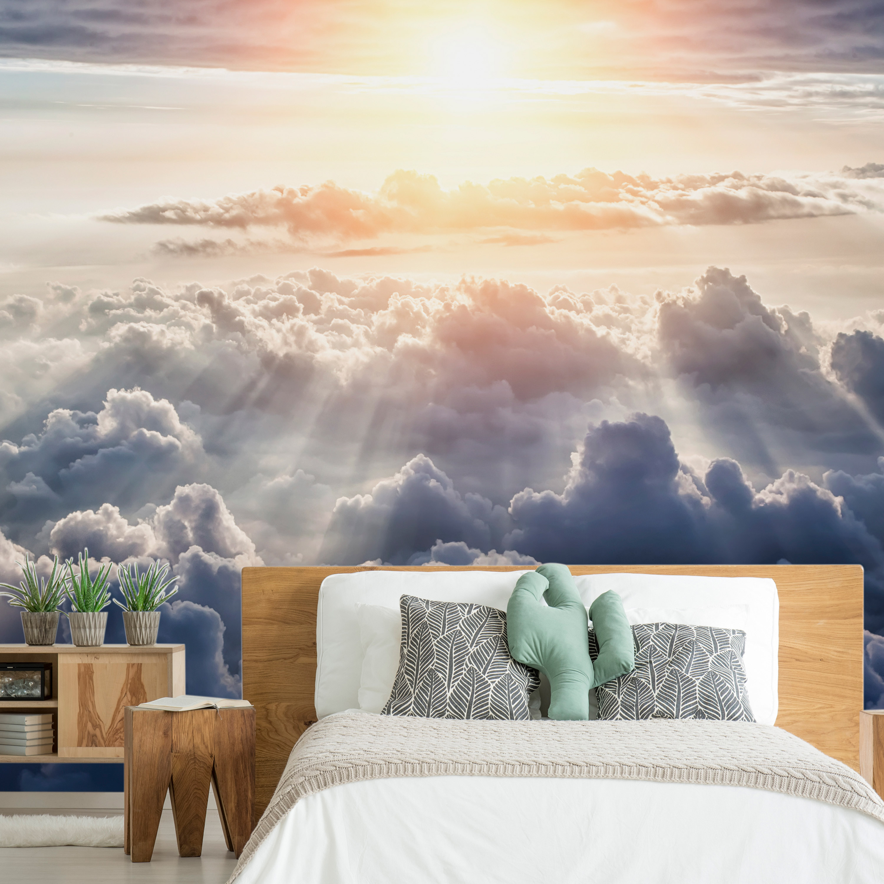 Self-adhesive Wallpaper - Walk in the Clouds - 392x280