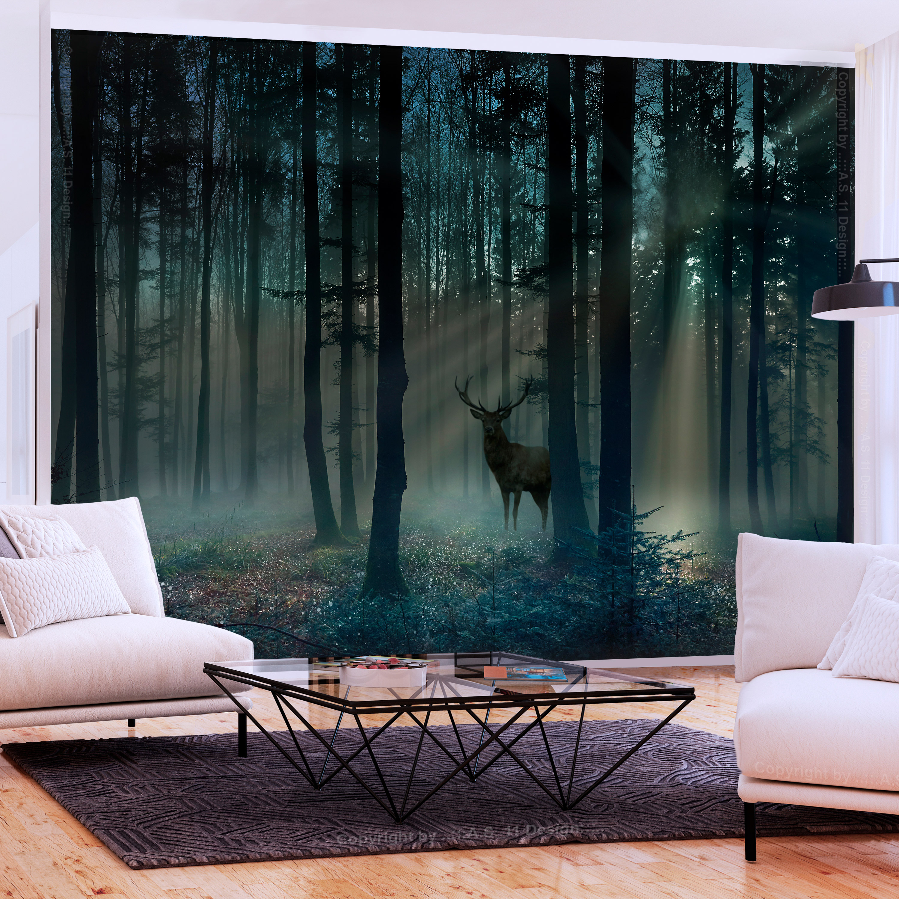 Self-adhesive Wallpaper - Mystical Forest - Third Variant - 98x70