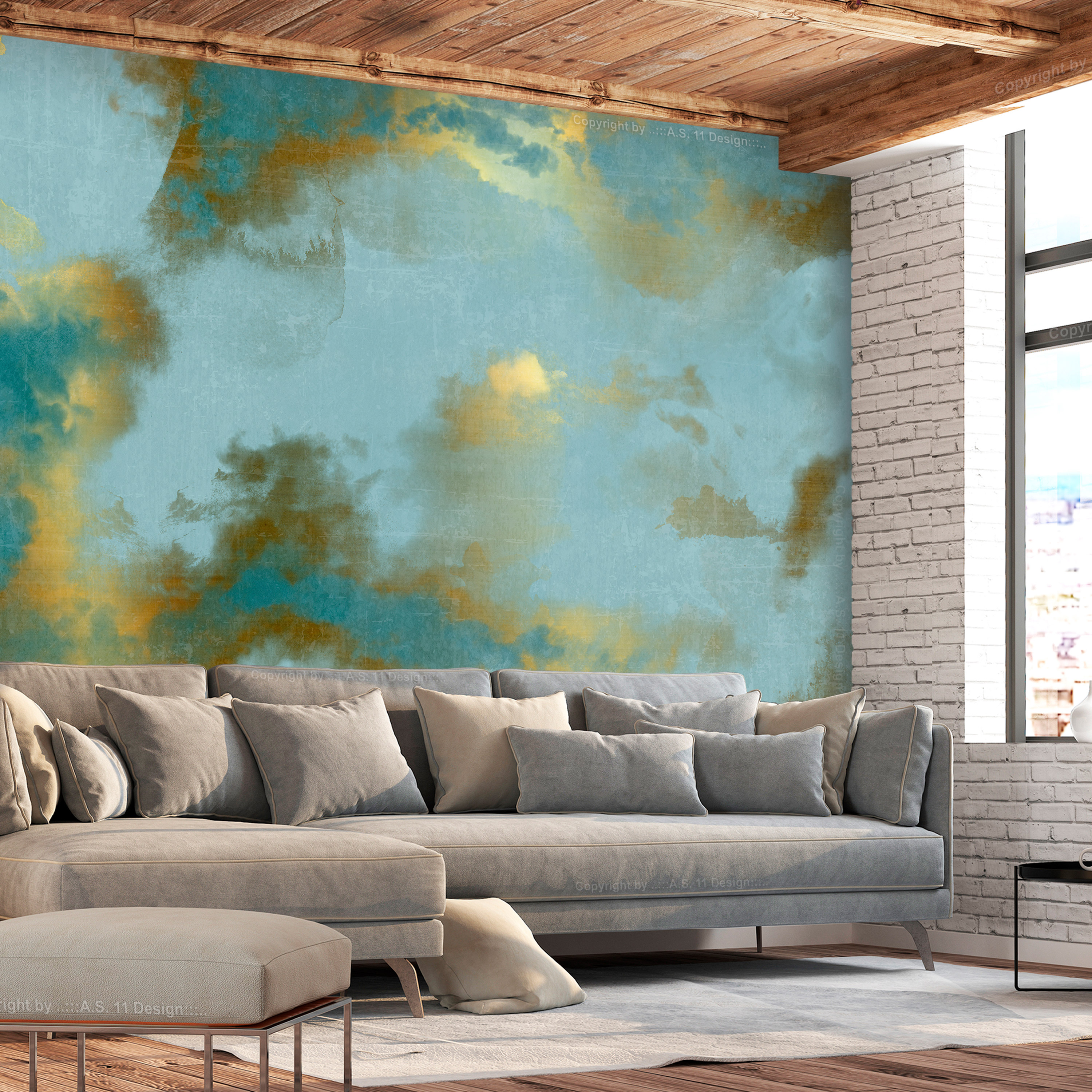 Self-adhesive Wallpaper - Heaven Over Alaska - 196x140