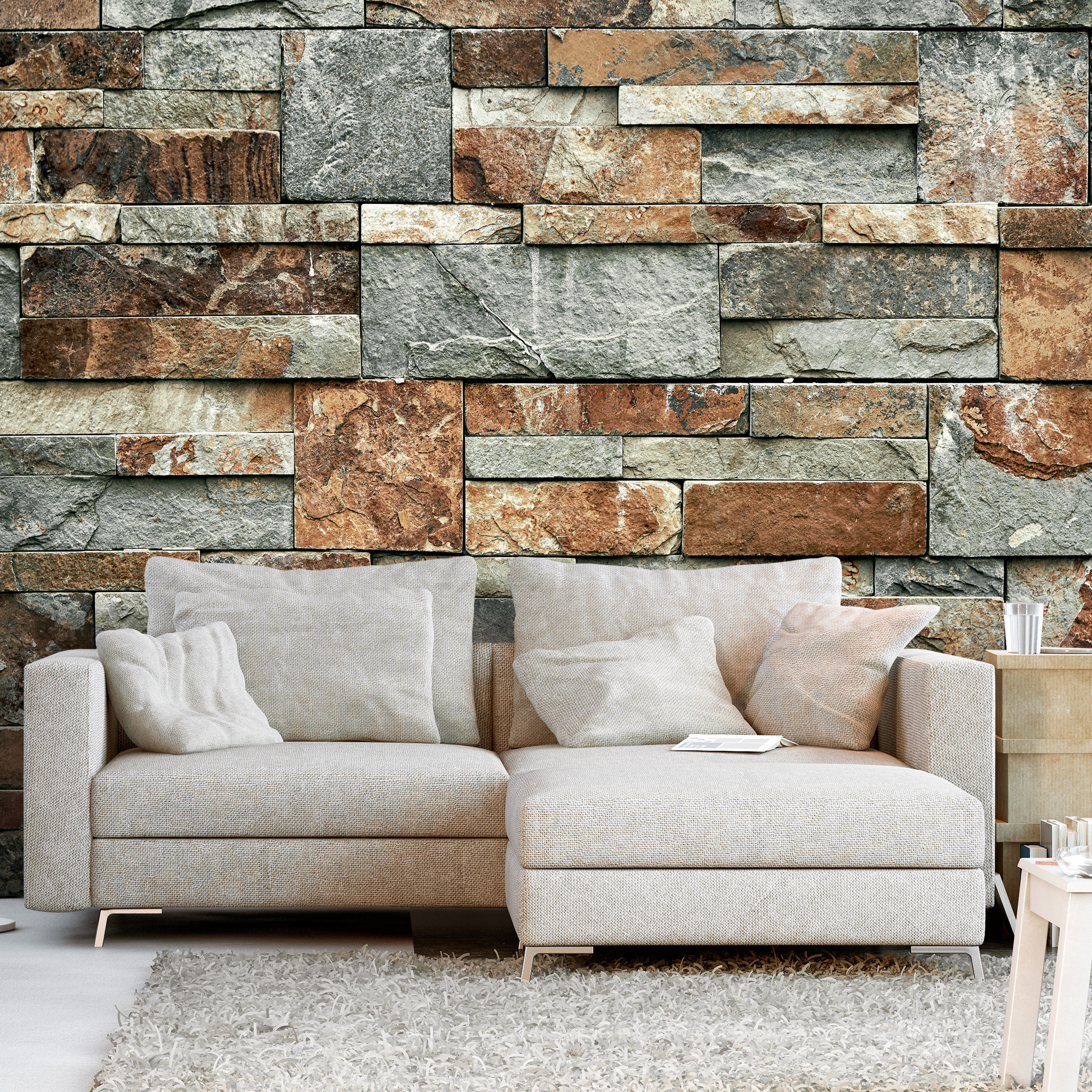 Self-adhesive Wallpaper - Rusty Contrasts - 245x175