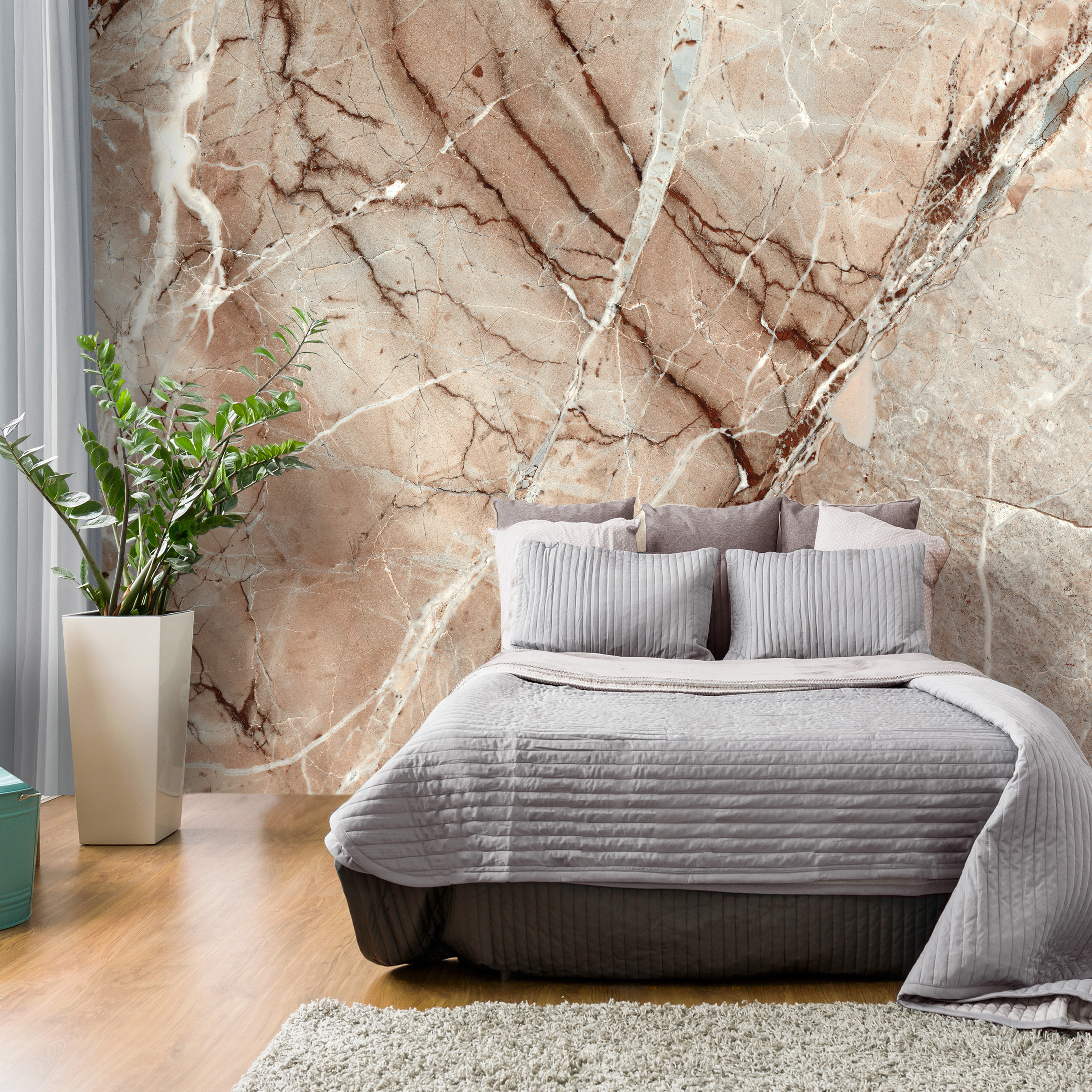 Self-adhesive Wallpaper - Marble Mystery - 196x140
