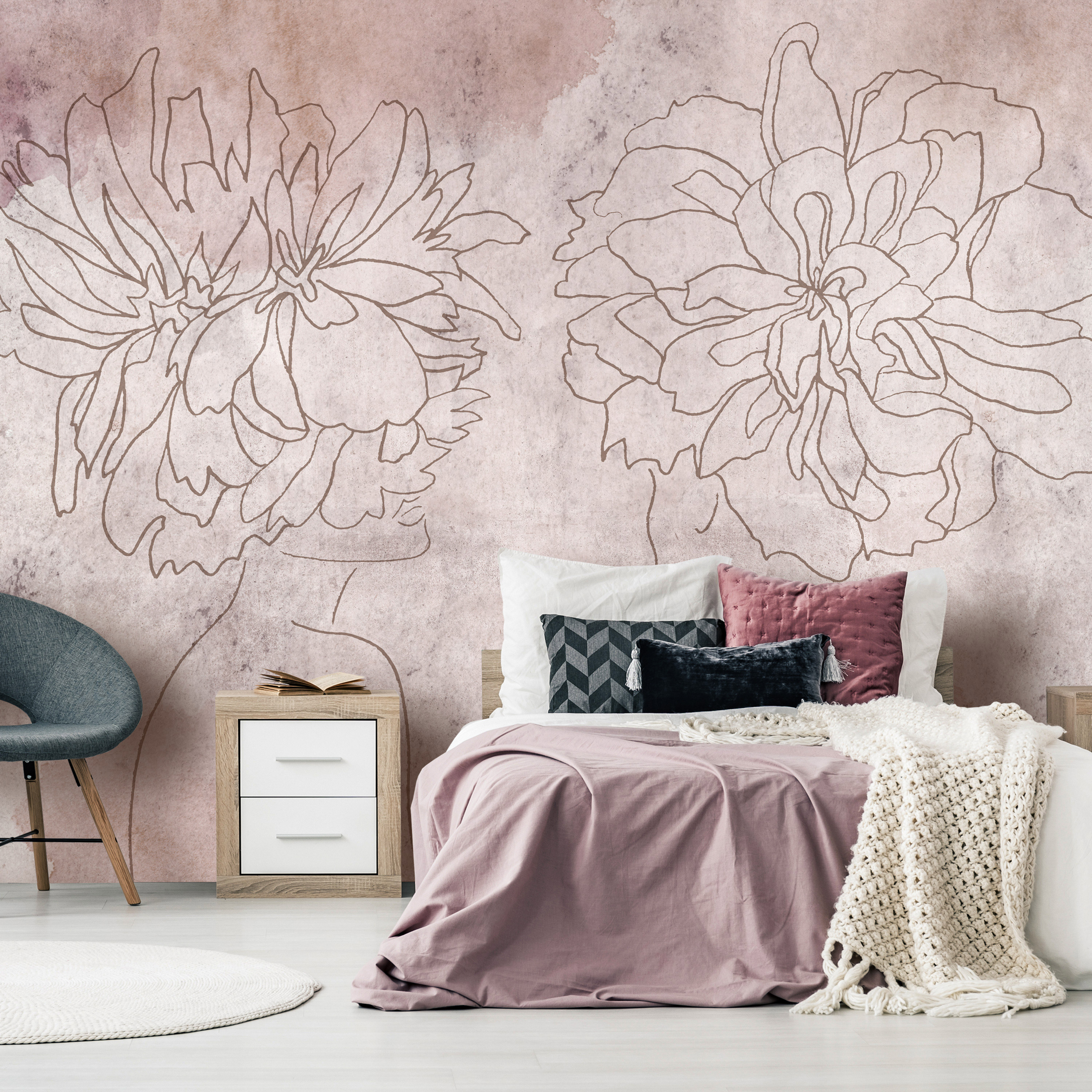 Wallpaper - Floristic Fresco - 150x105