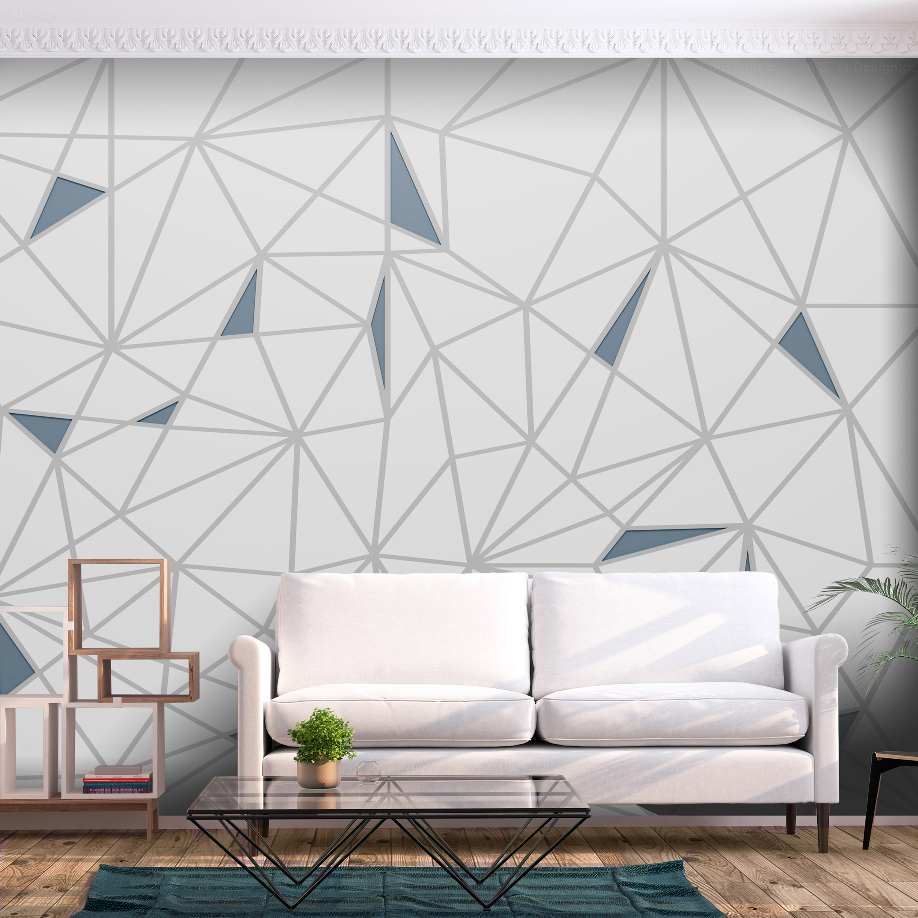 Self-adhesive Wallpaper - Lines of Intersection - 441x315