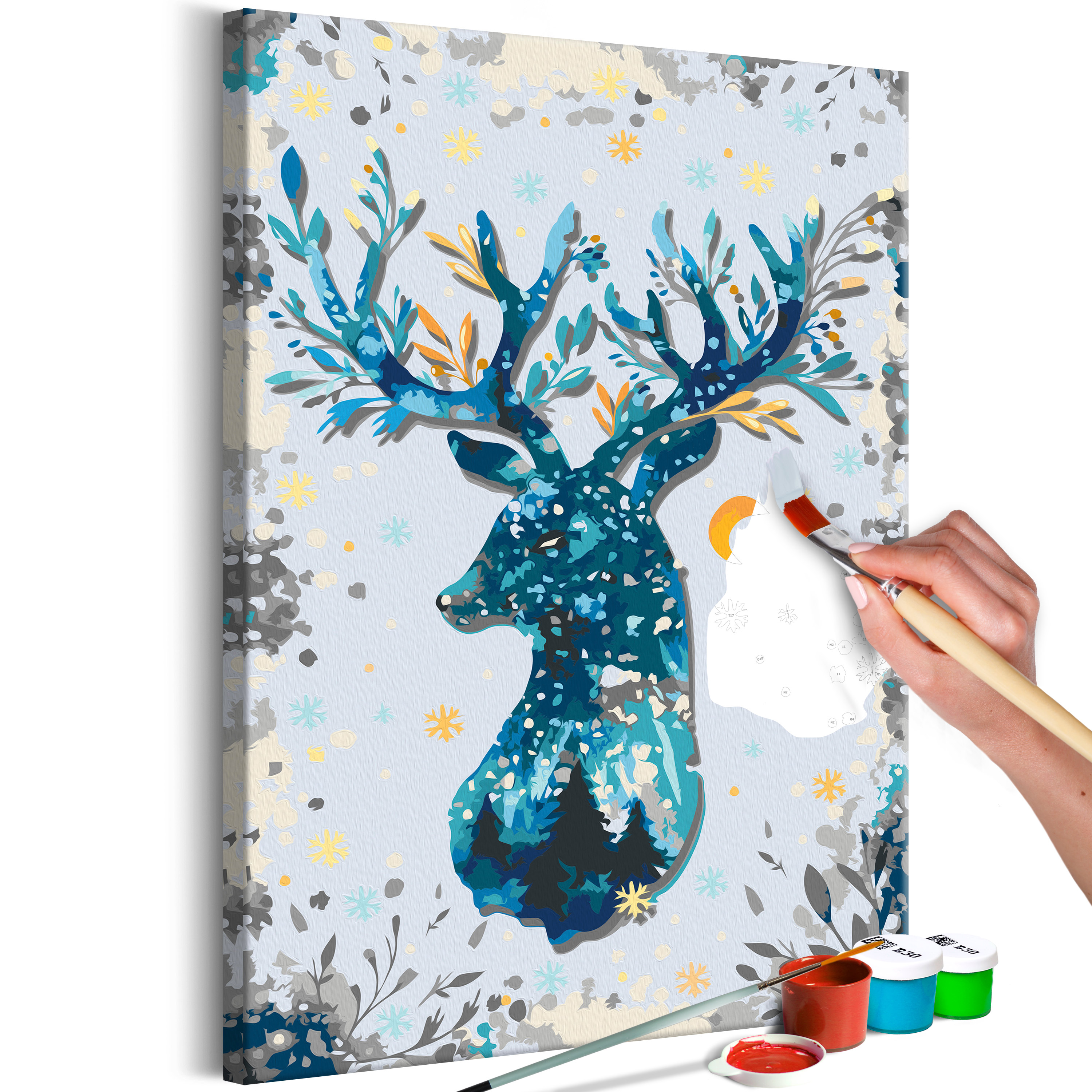 DIY canvas painting - Nightly Deer - 40x60