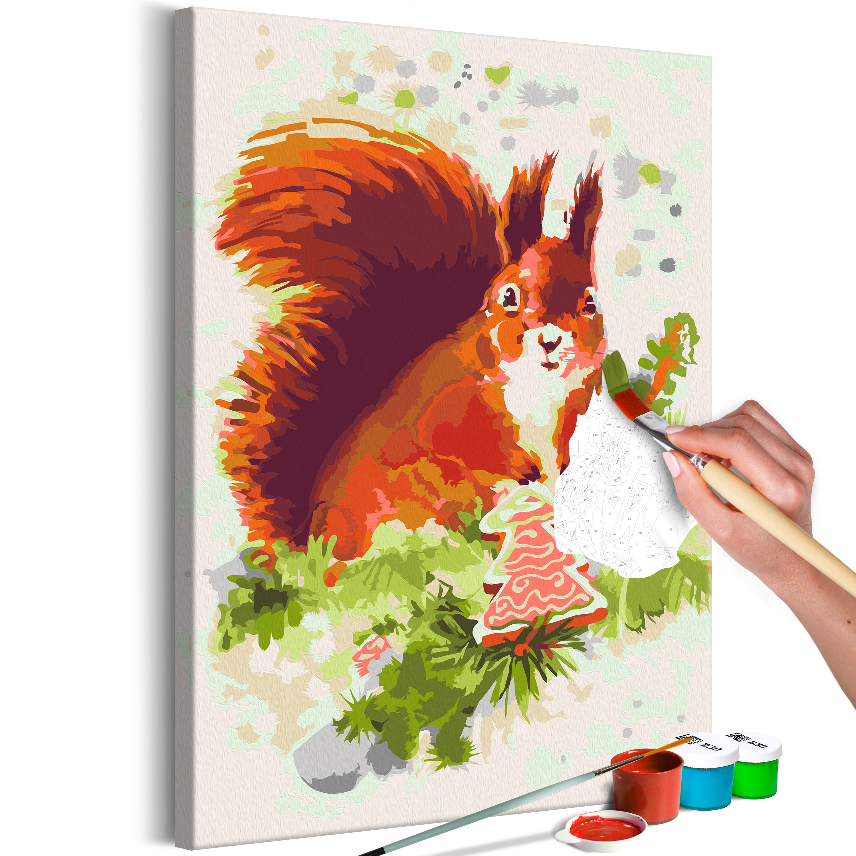 DIY canvas painting - Squirrel - 40x60