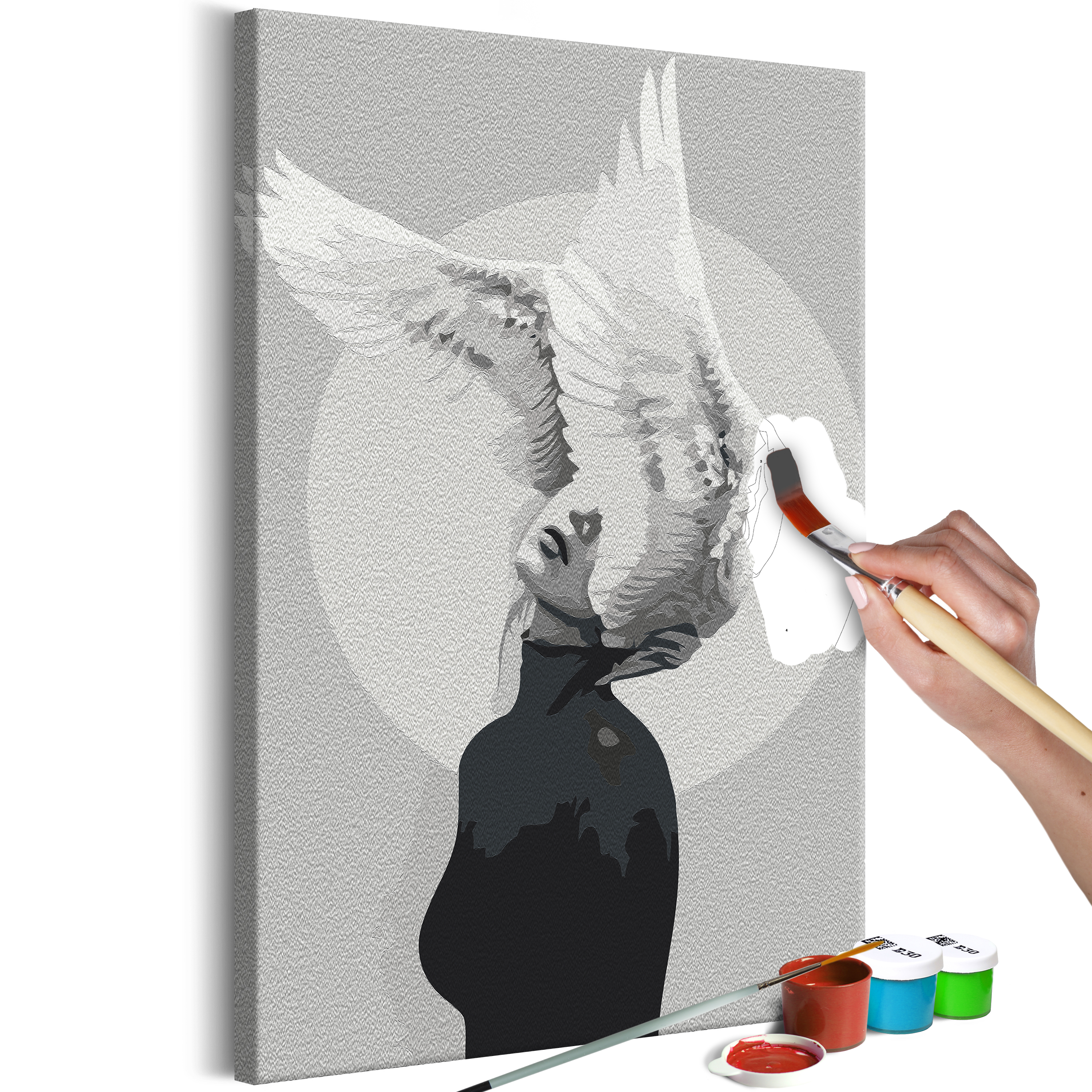 DIY canvas painting - Woman With Wings - 40x60