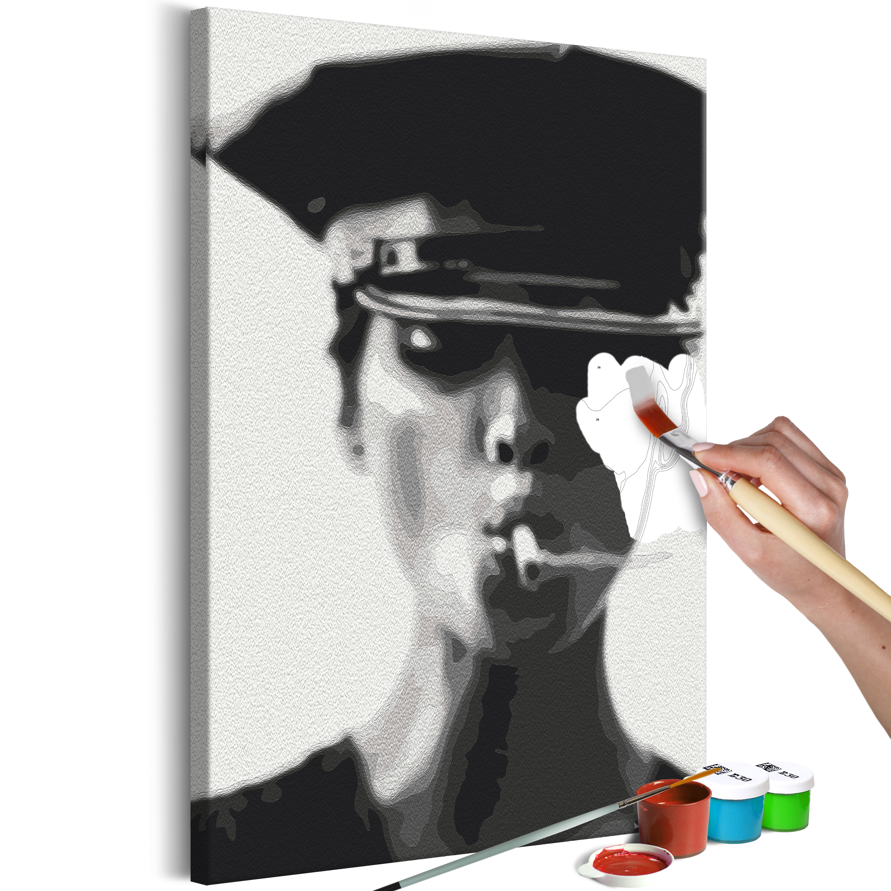 DIY canvas painting - Woman With Cigarette - 40x60