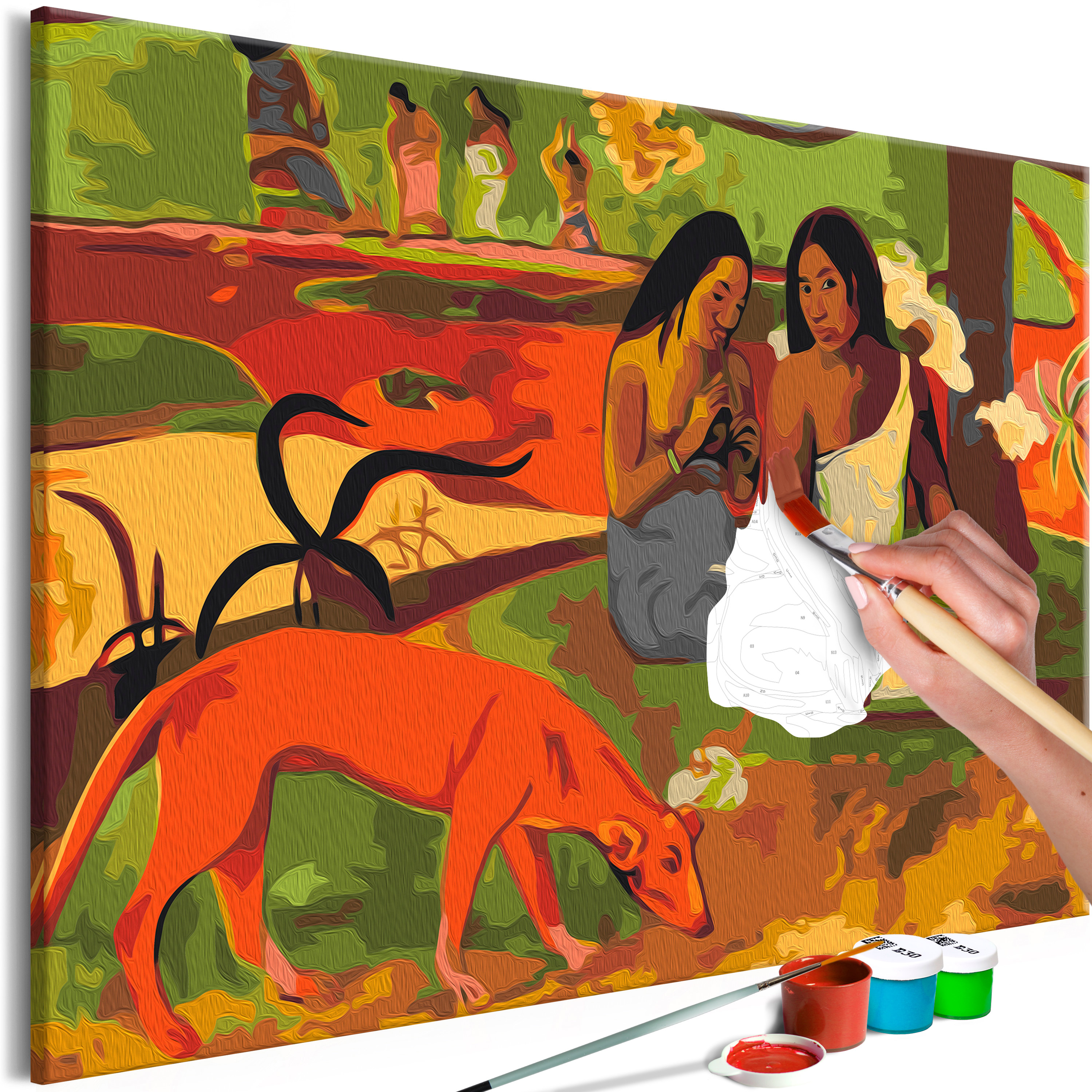 DIY canvas painting - Gauguin's Arearea - 60x40