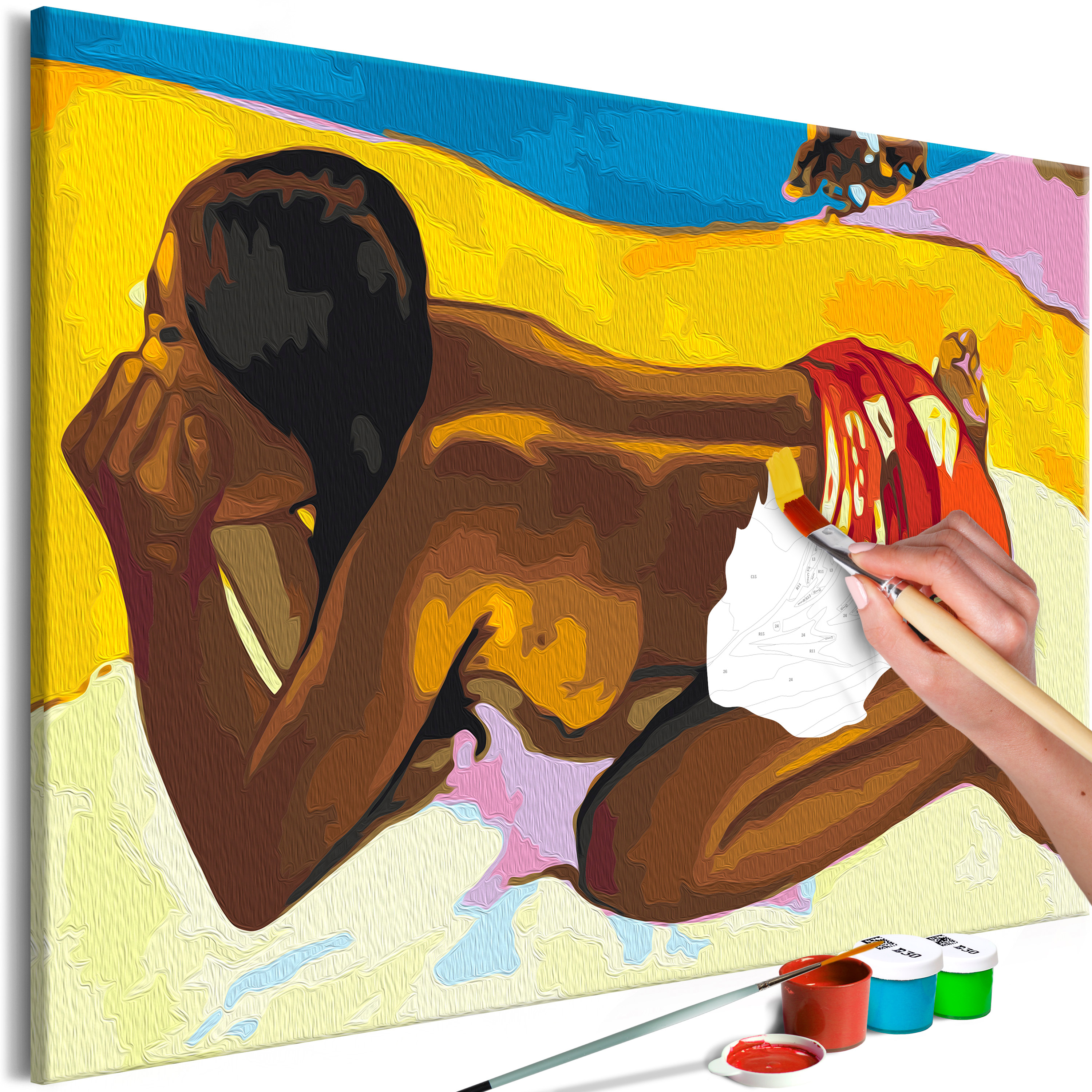 DIY canvas painting - Summer on the Beach - 60x40