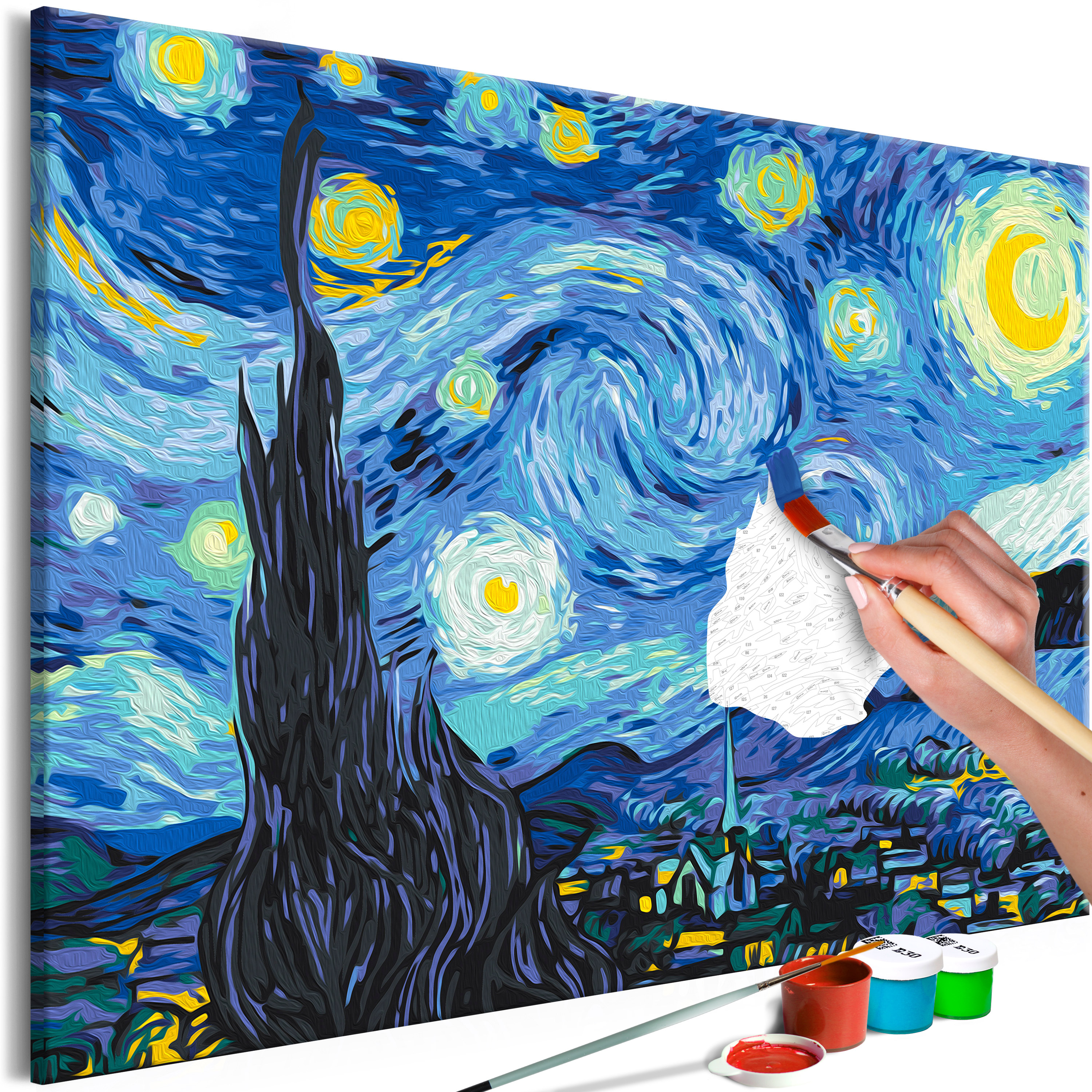DIY canvas painting - Van Gogh's Starry Night - 60x40