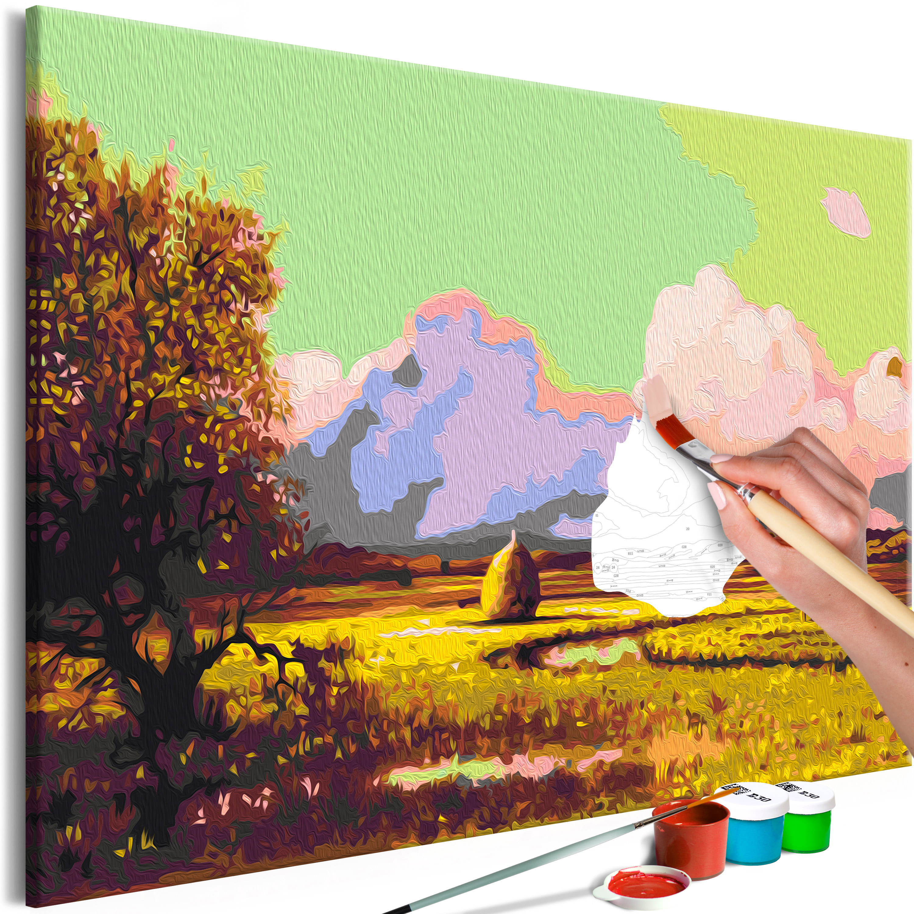 DIY canvas painting - The Newbury Marshe - 60x40