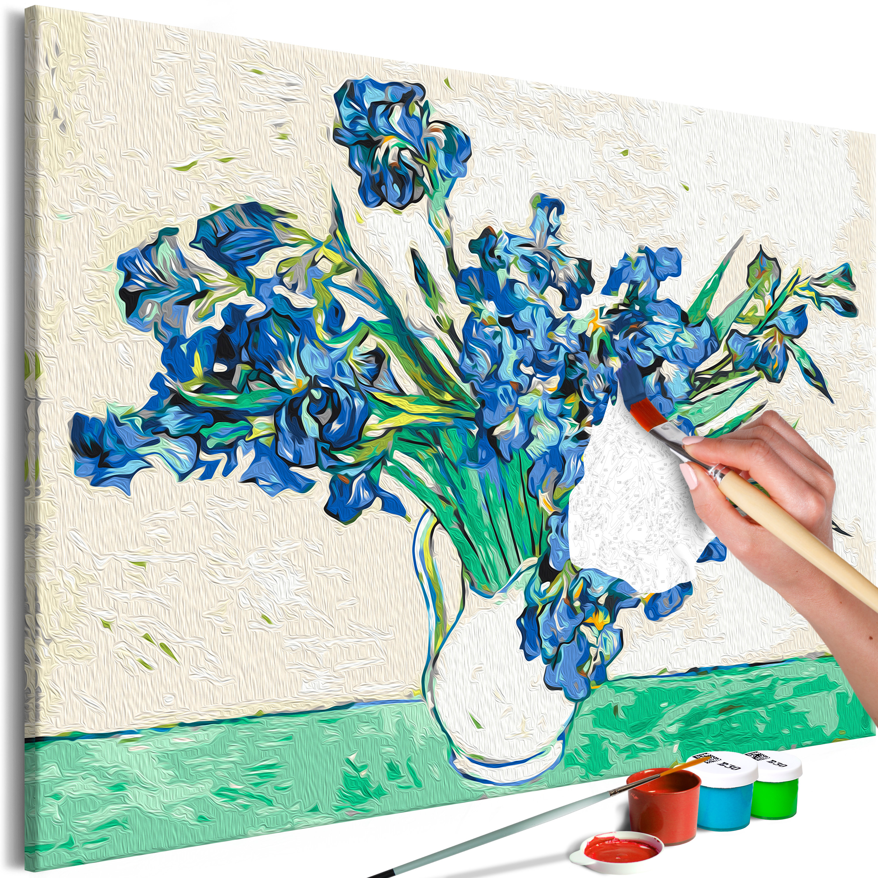 DIY canvas painting - Van Gogh's Irises - 60x40