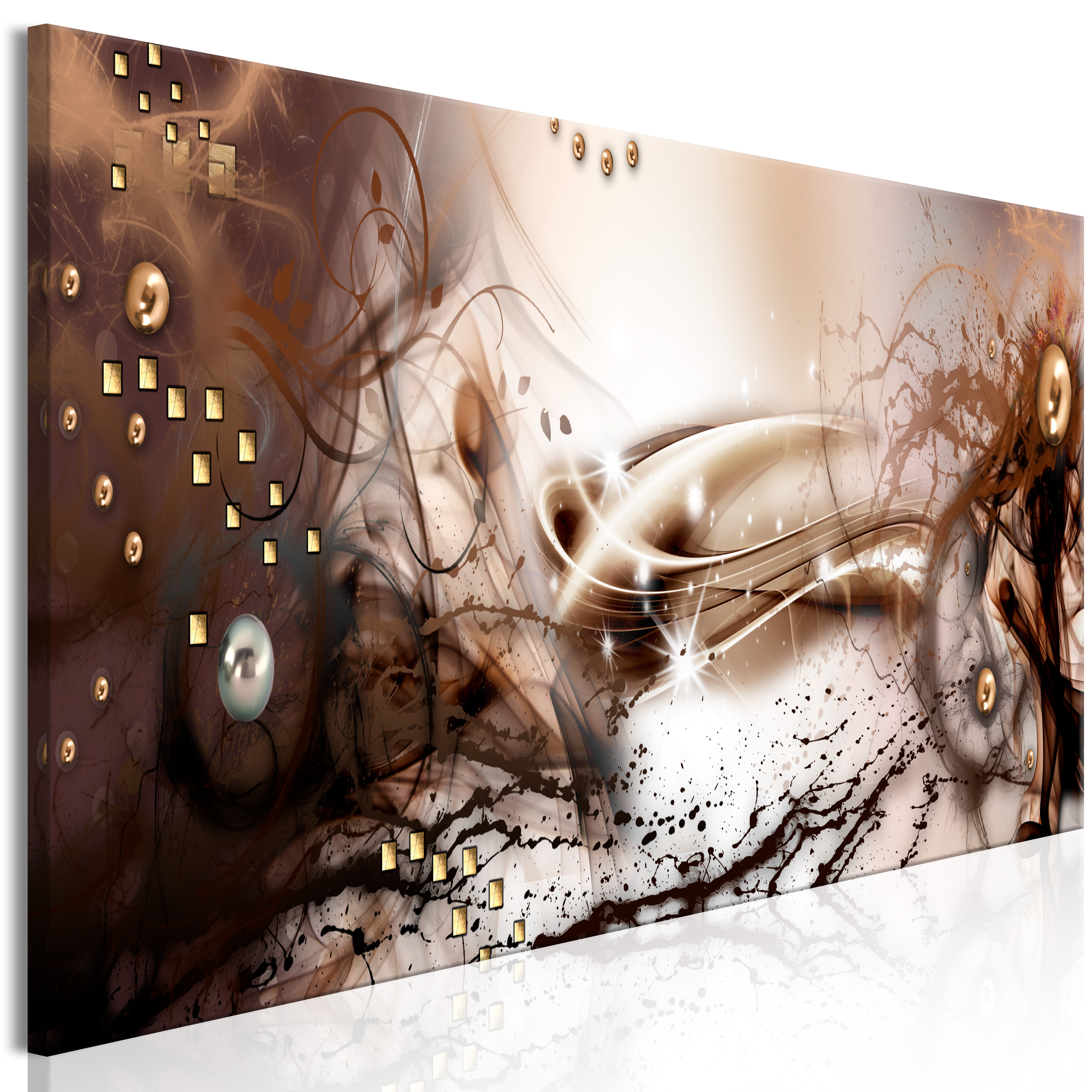 Tableau Abstraction Impression Sur Toile Intissé - Modèle A-A-0051-b-m - Neuf