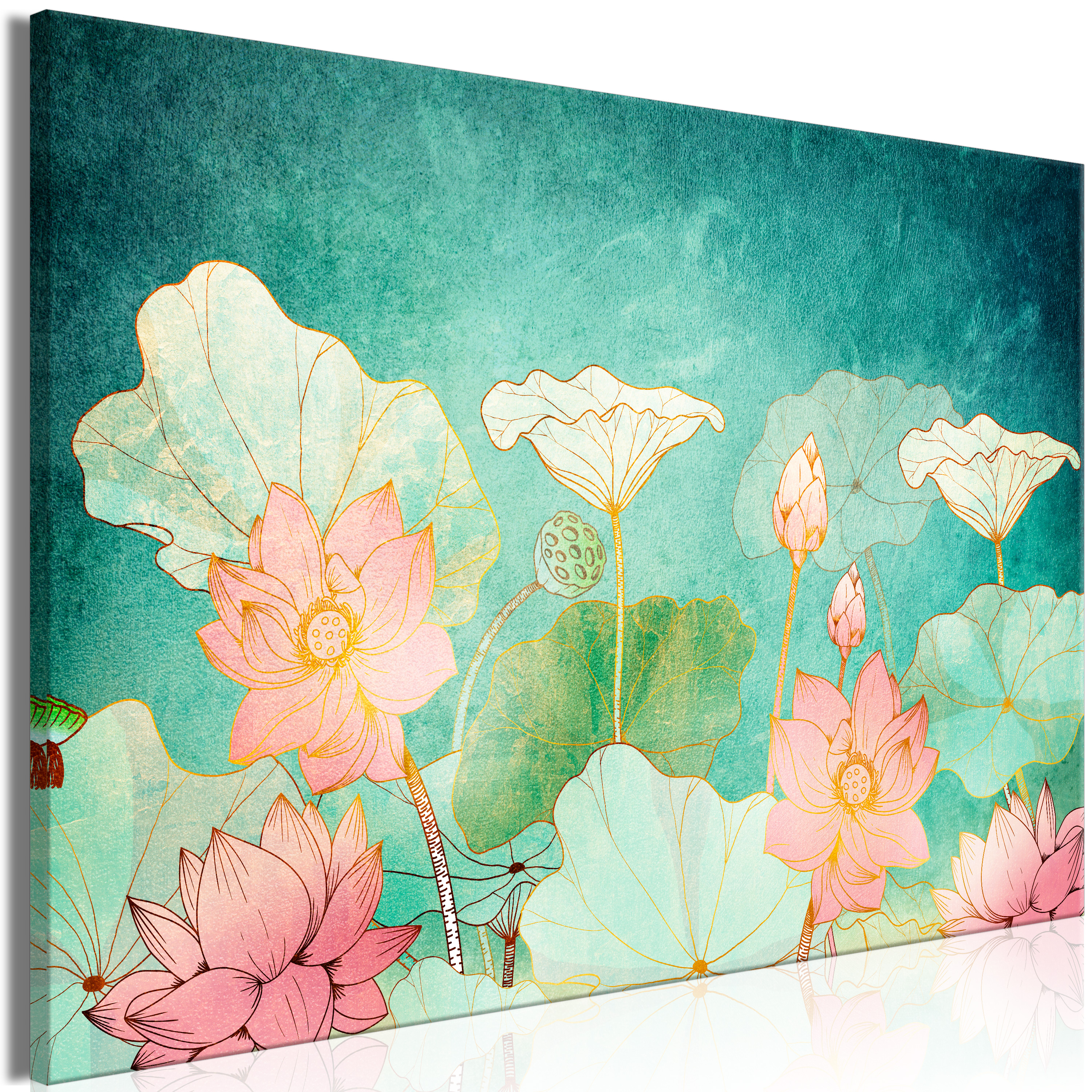 Canvas Print - Fairytale Flowers (1 Part) Wide - 60x40