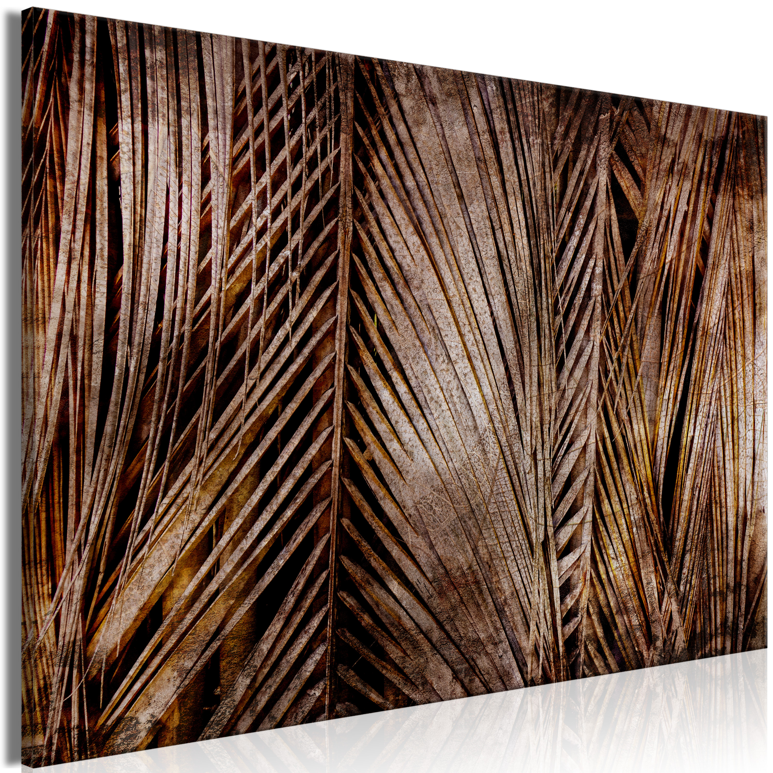 Canvas Print - Dark Palms (1 Part) Wide - 120x80
