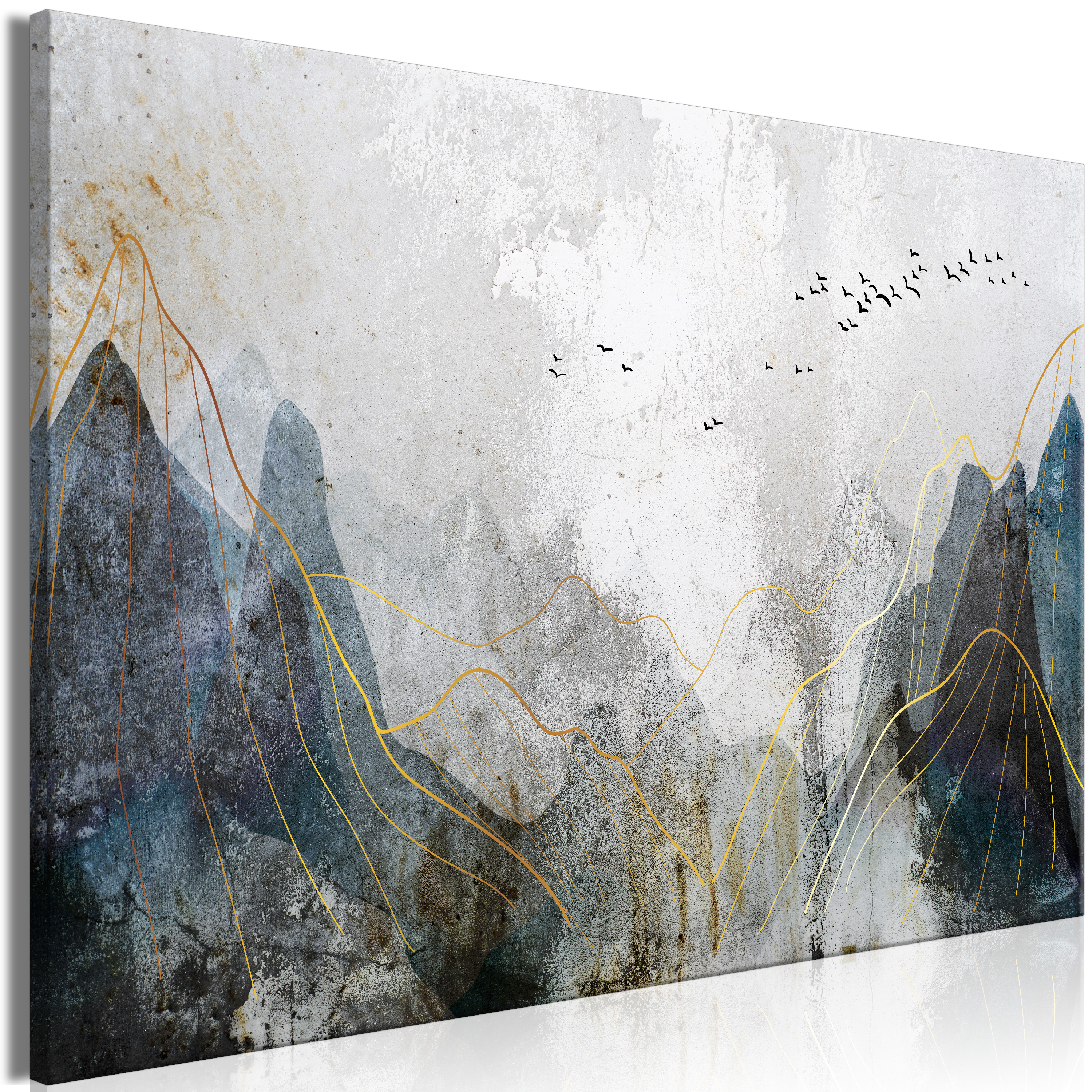 Canvas Print - Misty Mountain Pass (1 Part) Wide - 90x60