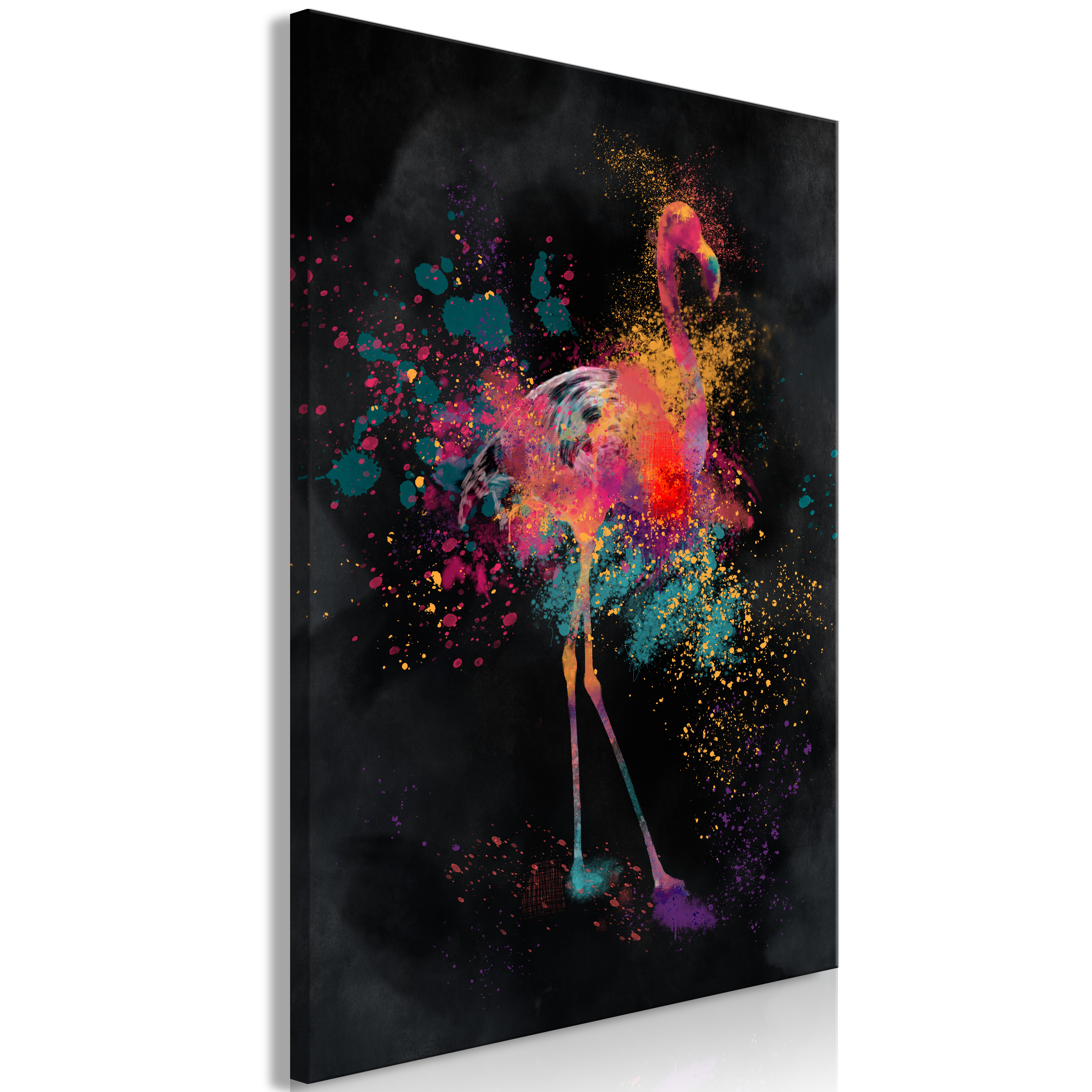 Canvas Print - Flamingo Colour (1 Part) Vertical - 80x120