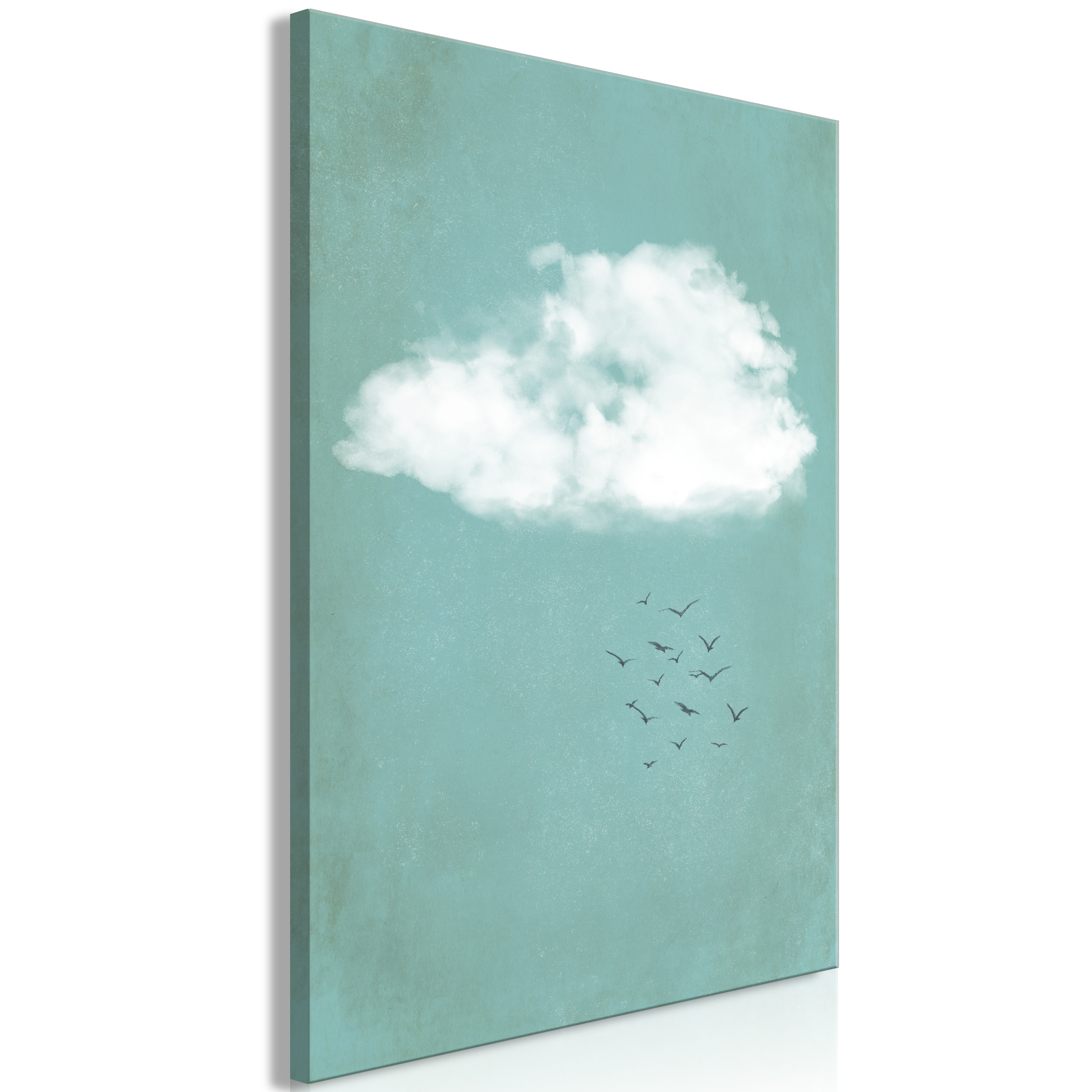 Canvas Print - Cumulus and Birds (1 Part) Vertical - 80x120