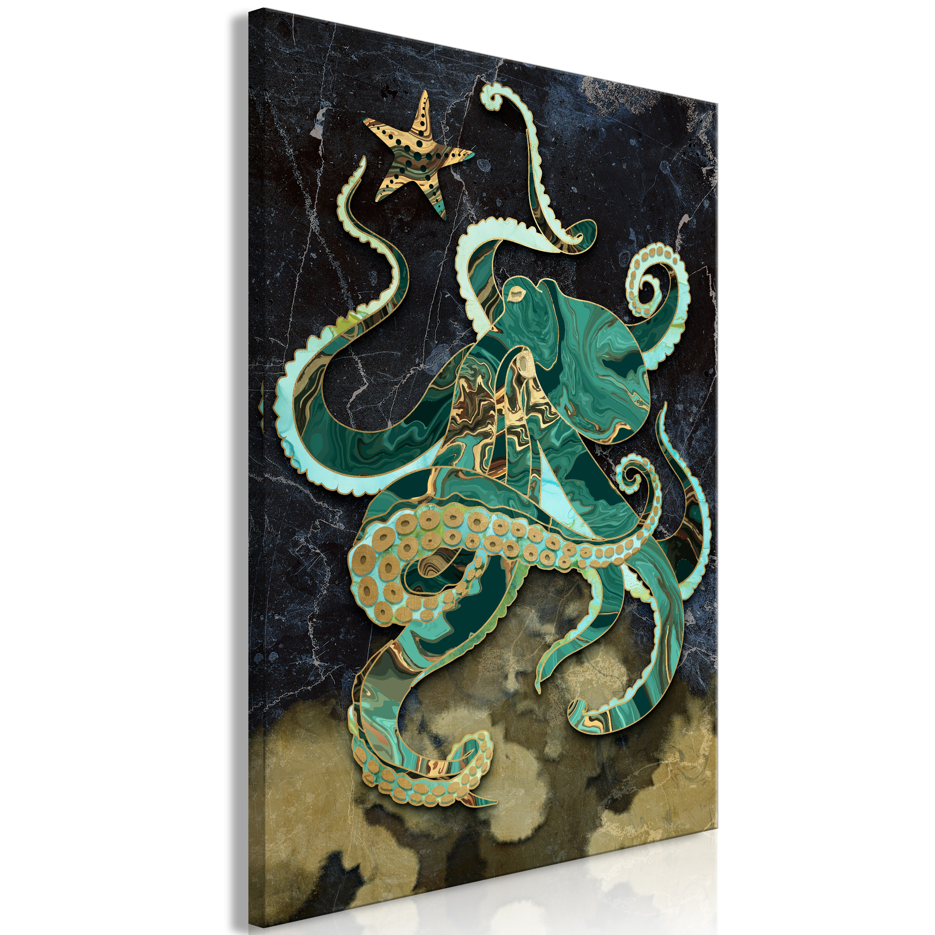 Canvas Print - Marble Octopus (1 Part) Vertical - 80x120