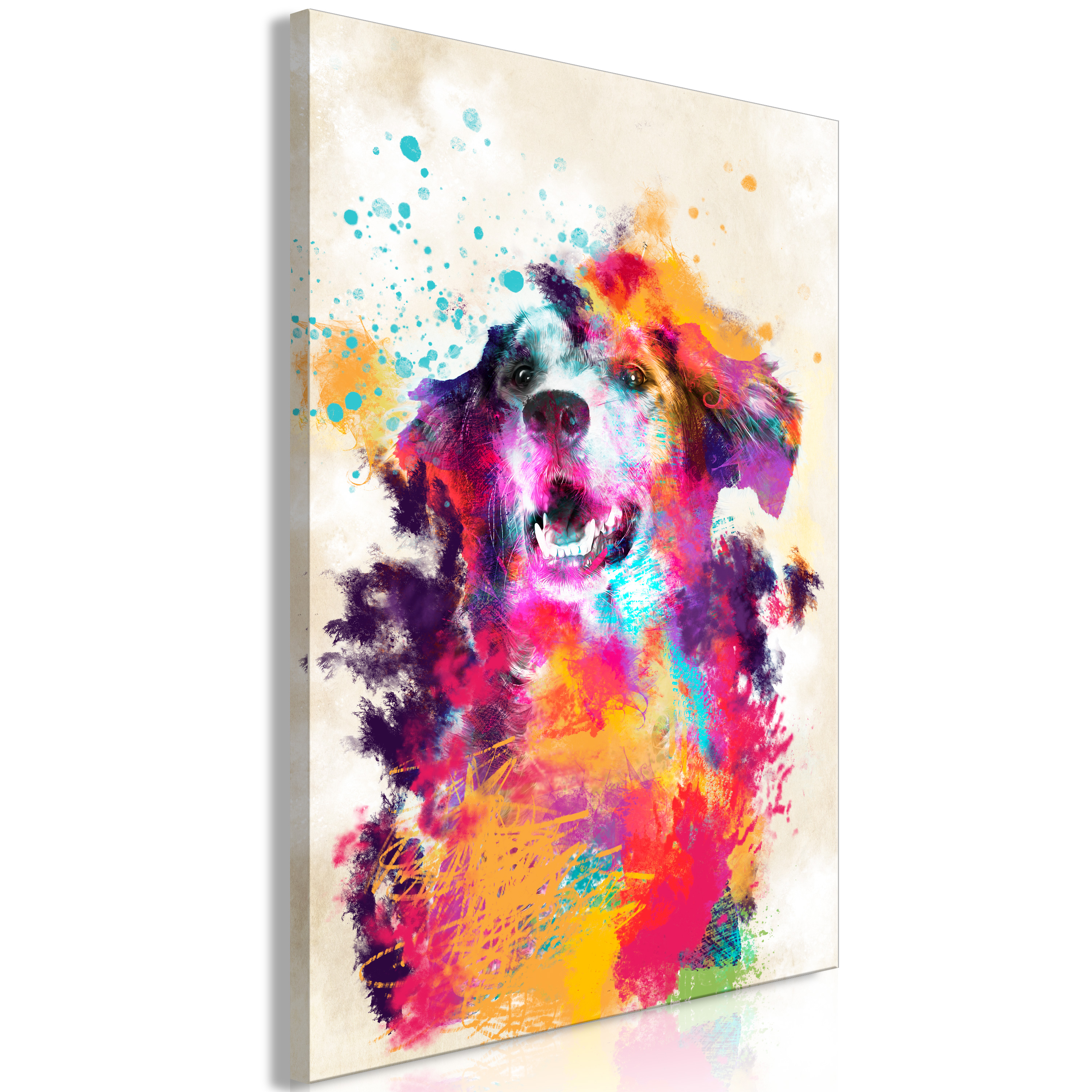 Canvas Print - Watercolor Dog (1 Part) Vertical - 60x90