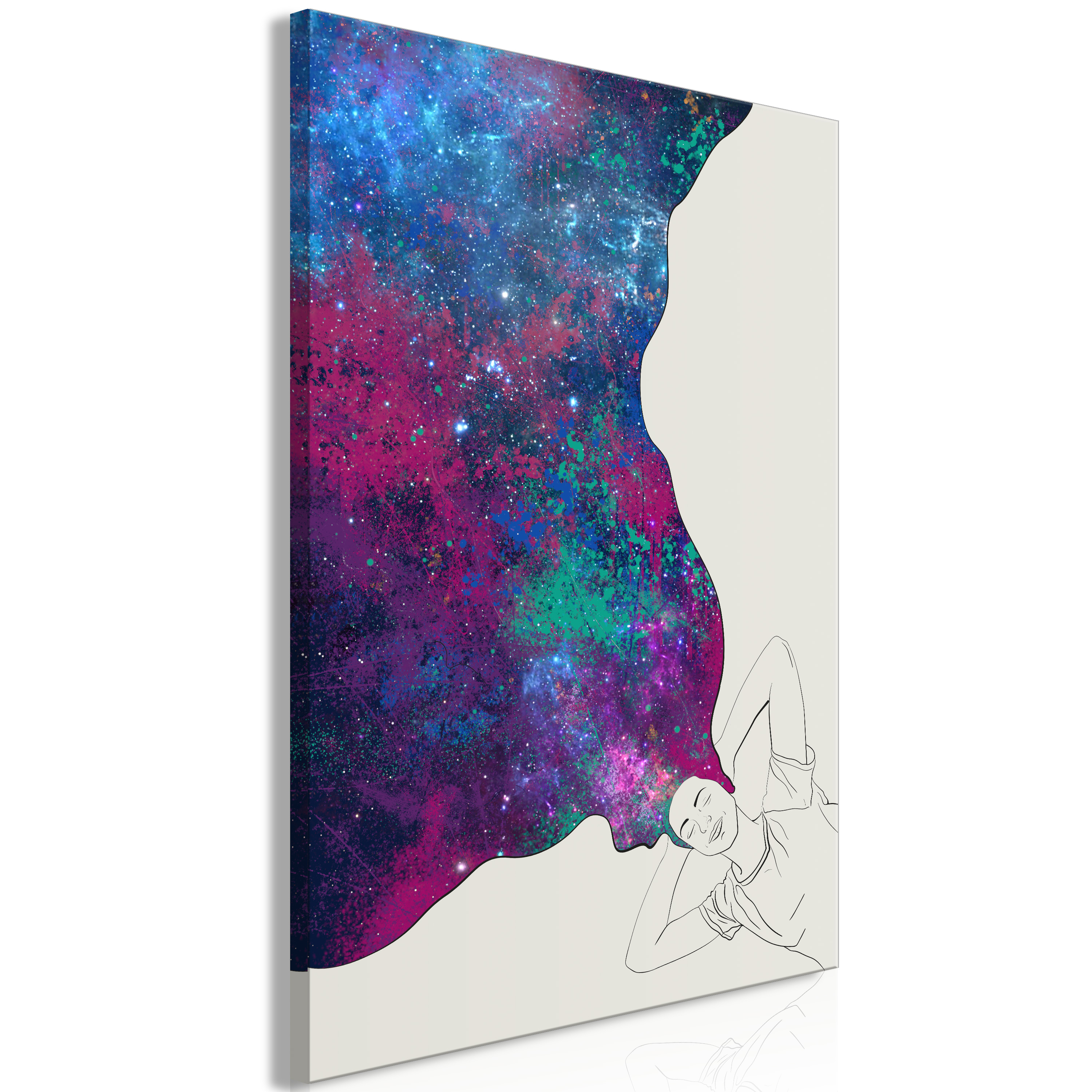 Canvas Print - Cosmic Dreams (1 Part) Vertical - 60x90