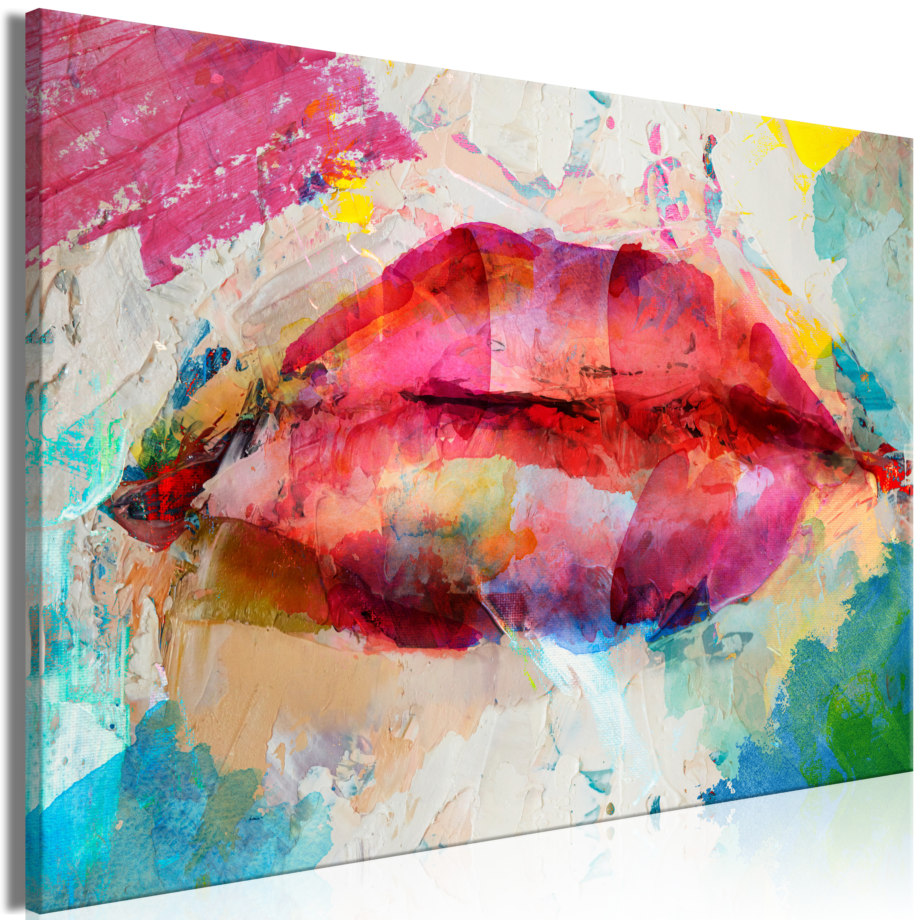 Canvas Print - Artistic Lips (1 Part) Wide - 90x60