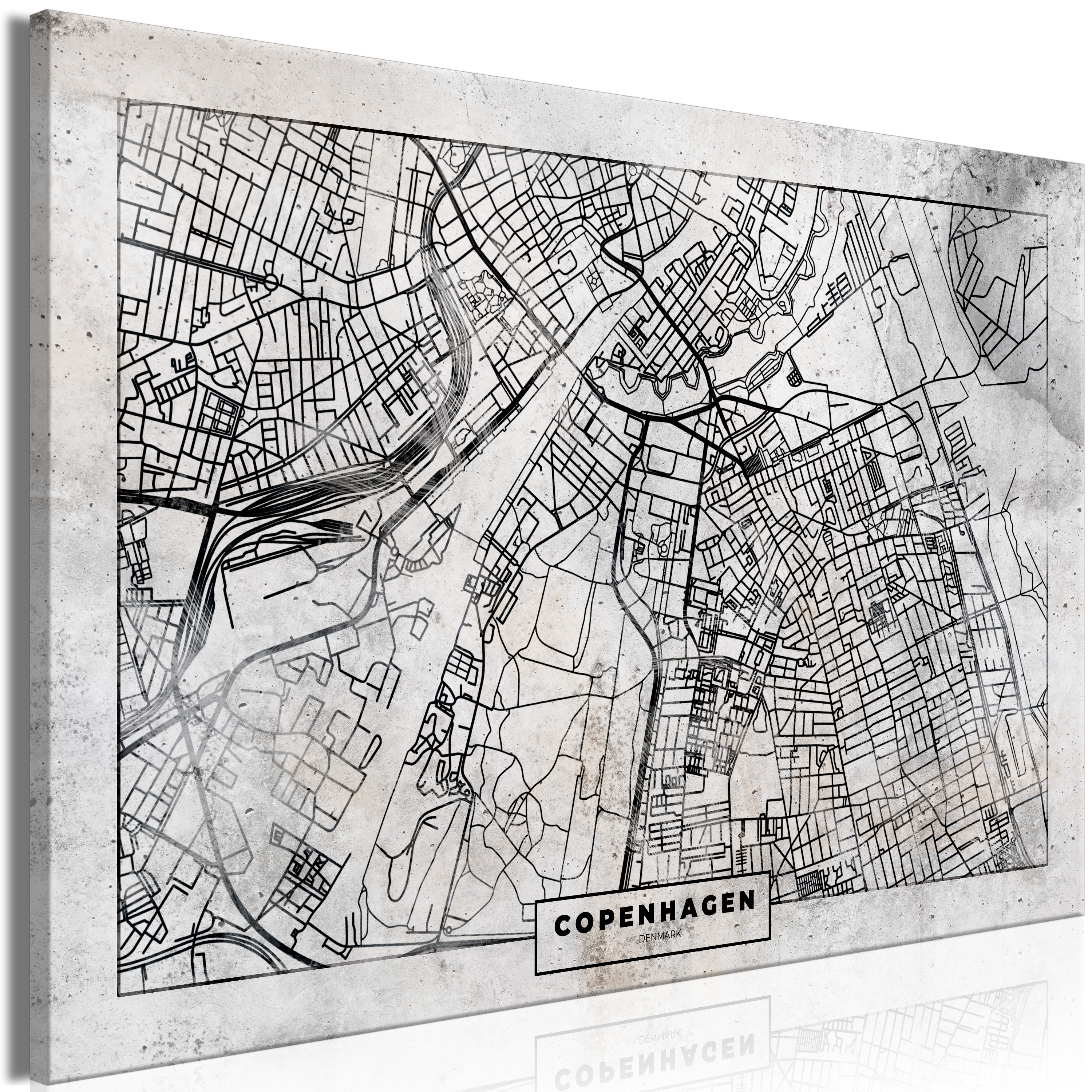 Canvas Print - Copenhagen Plan (1 Part) Wide - 120x80