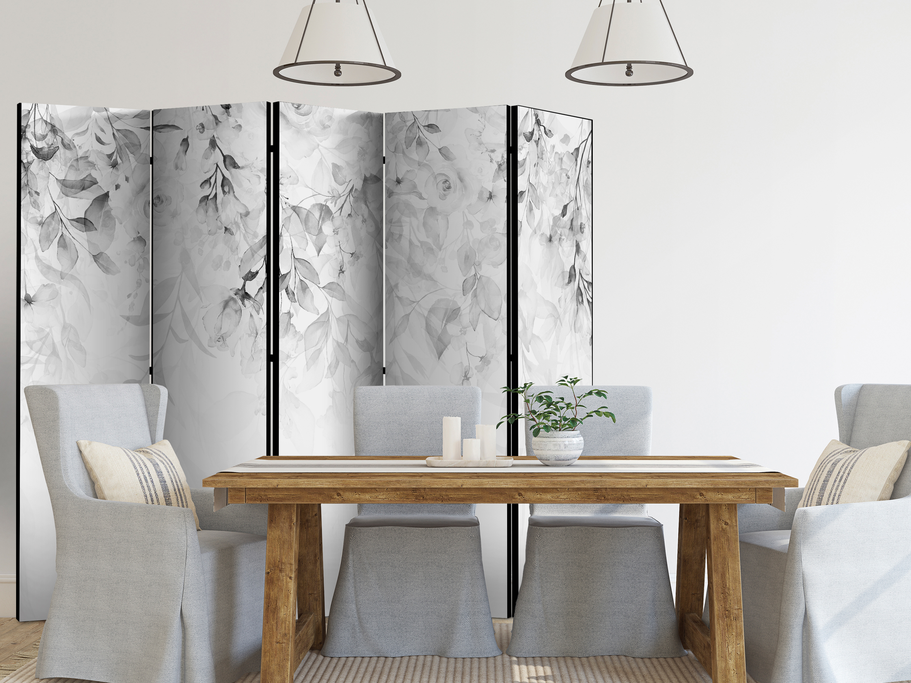 Deko Paravent Raumteiler Trennwand Spanische Wand Sichtschutz b-A-0887-z-c - Bild 9 von 12