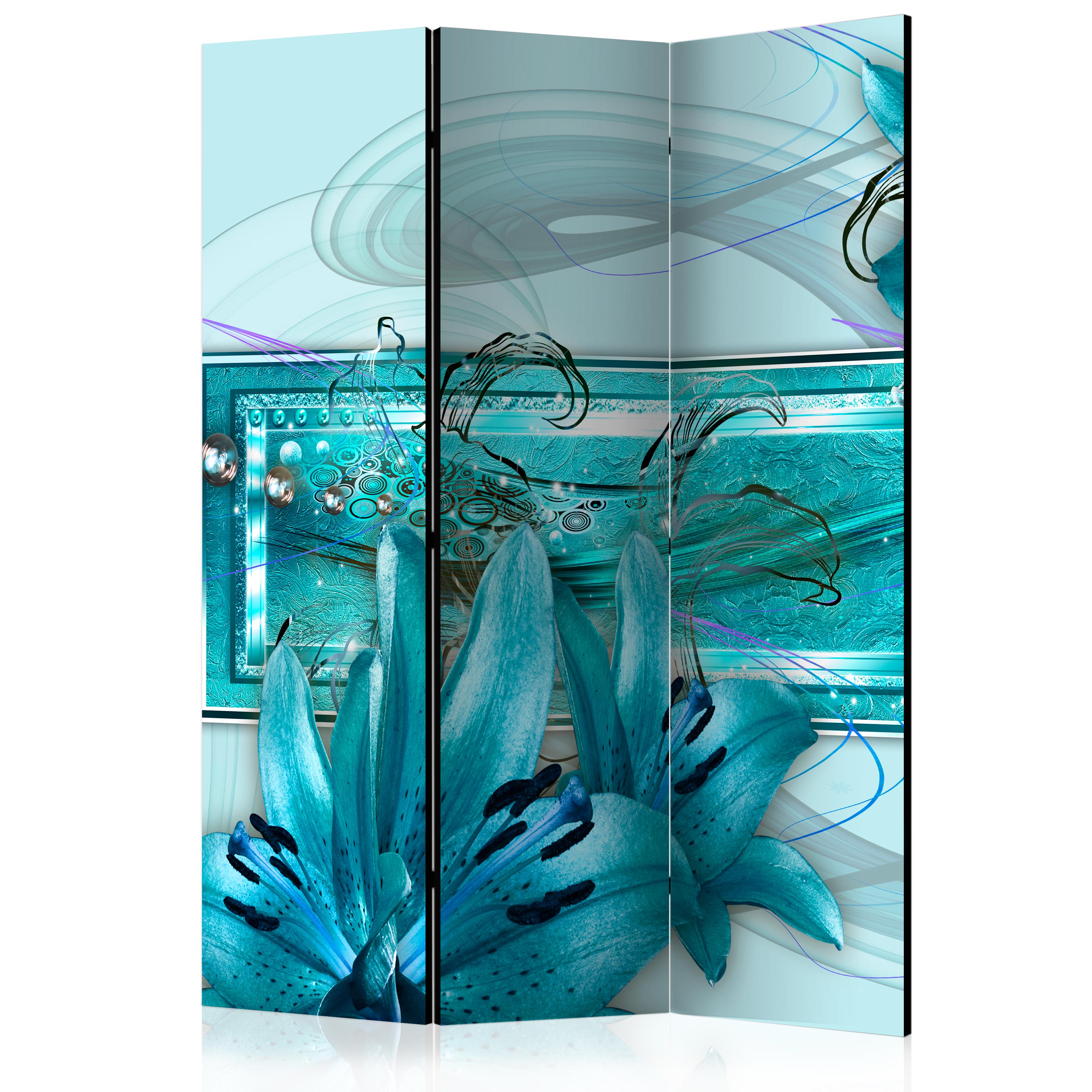 Room Divider - Turquoise Idyll [Room Dividers] - 135x172